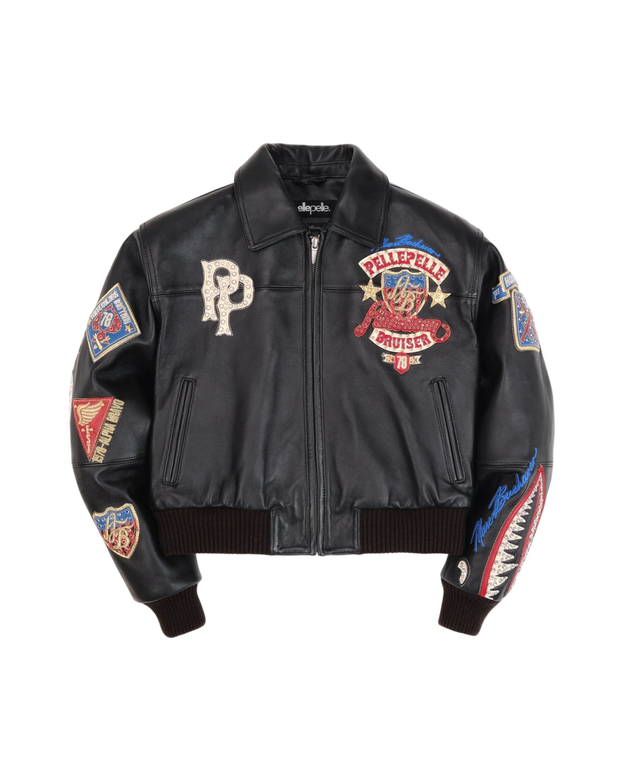 American Bruiser Plush Womens Crop Jacket - Black