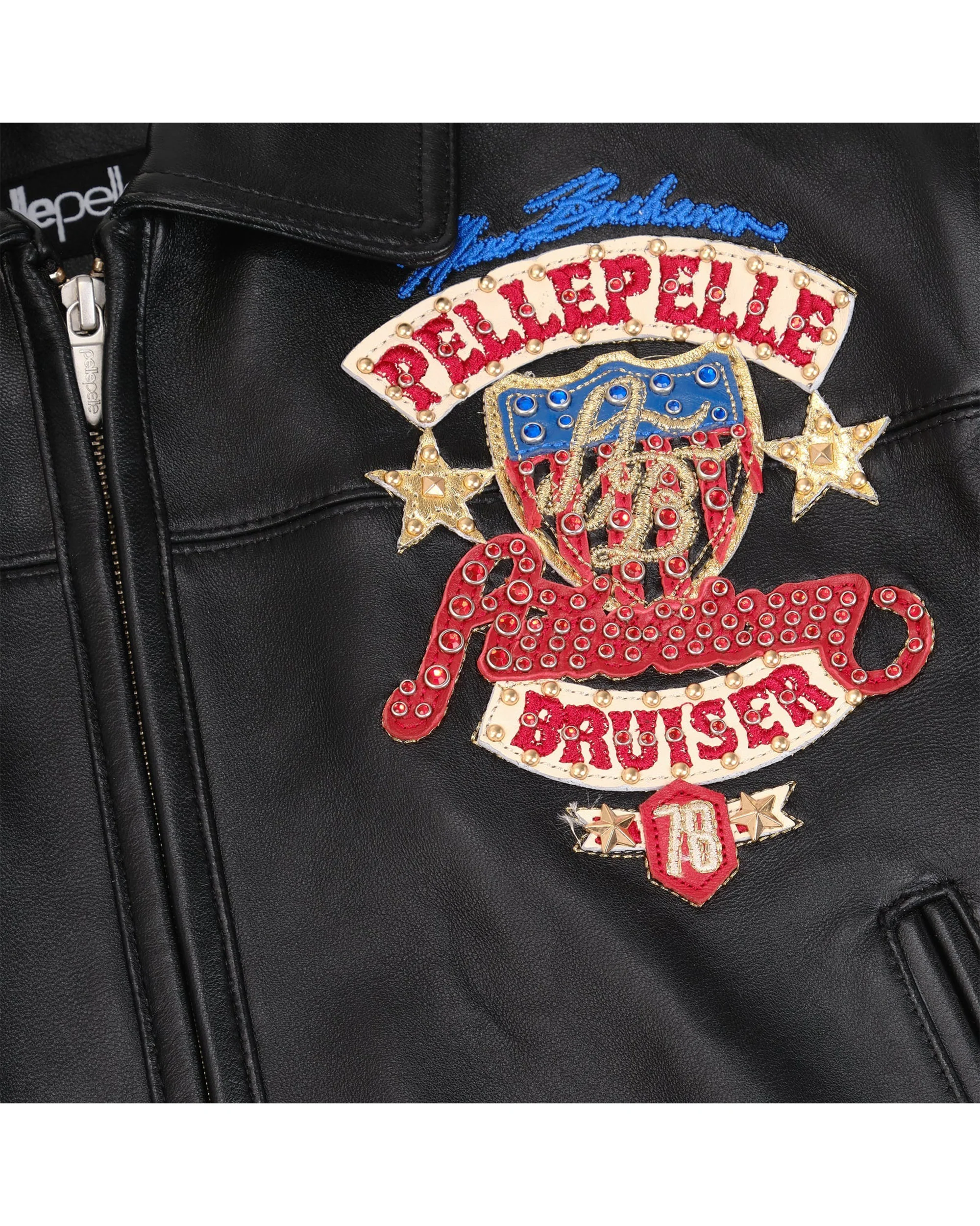 American Bruiser Plush Womens Crop Jacket - Black - Image 10