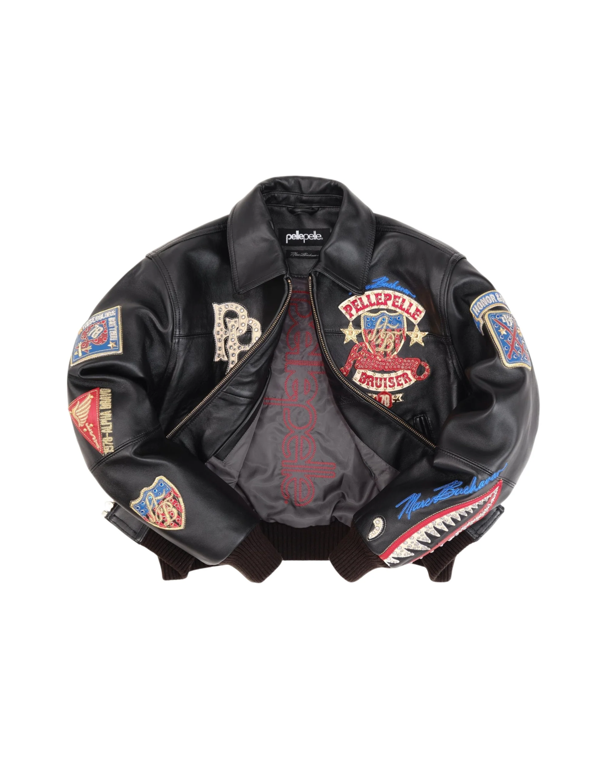 American Bruiser Plush Womens Crop Jacket - Black - Image 2