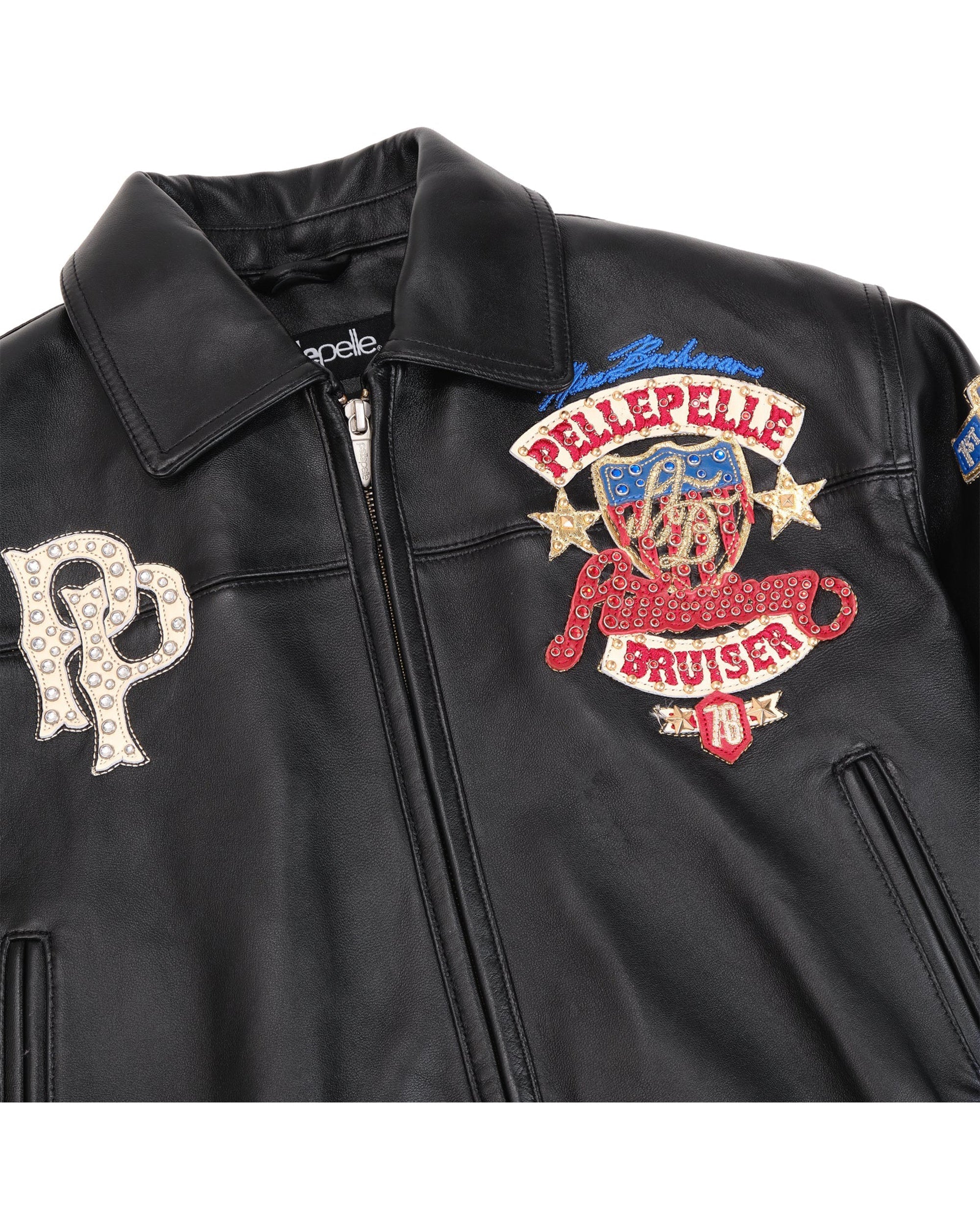 American Bruiser Plush Womens Crop Jacket - Black - Image 4