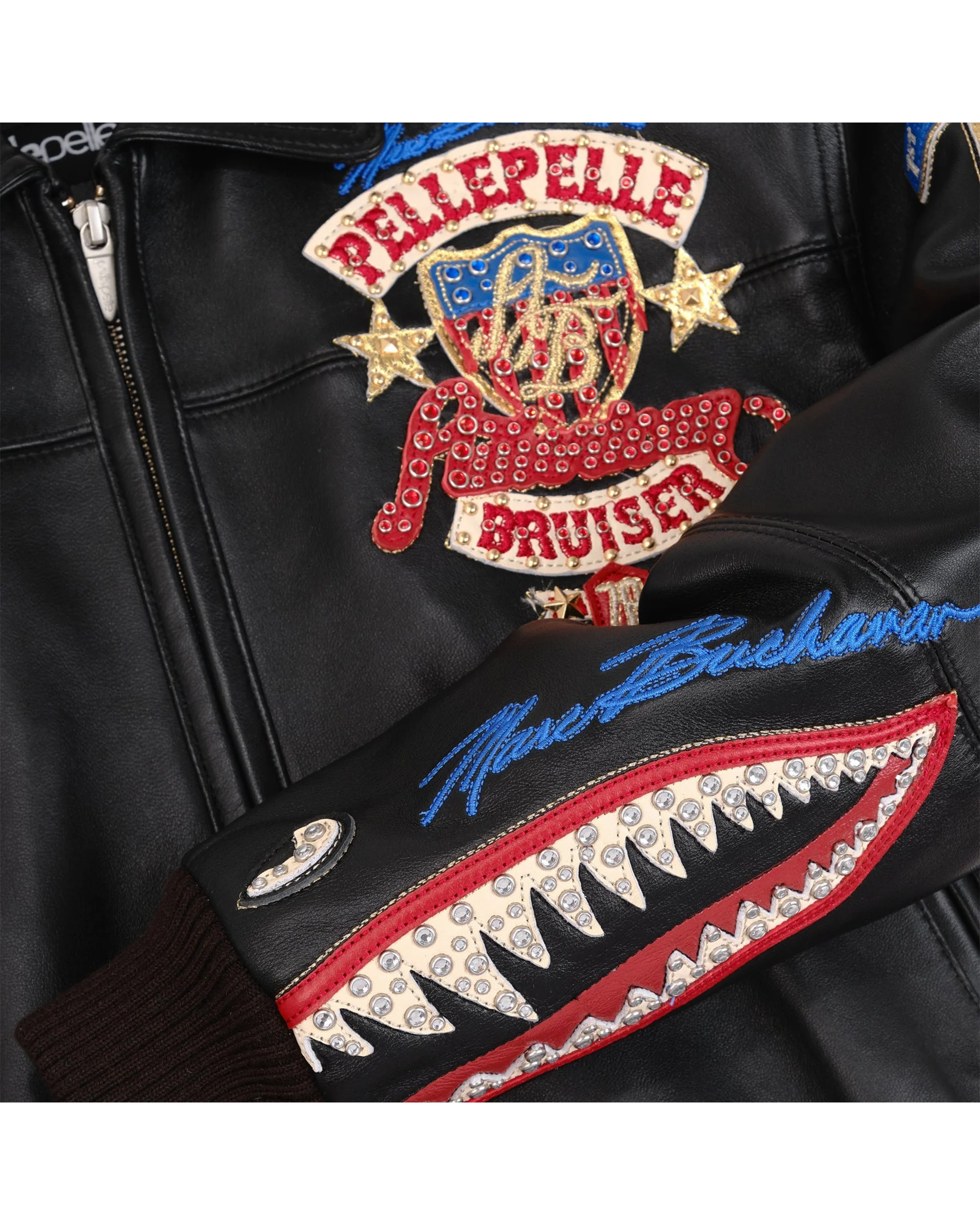 American Bruiser Plush Womens Crop Jacket - Black - Image 9
