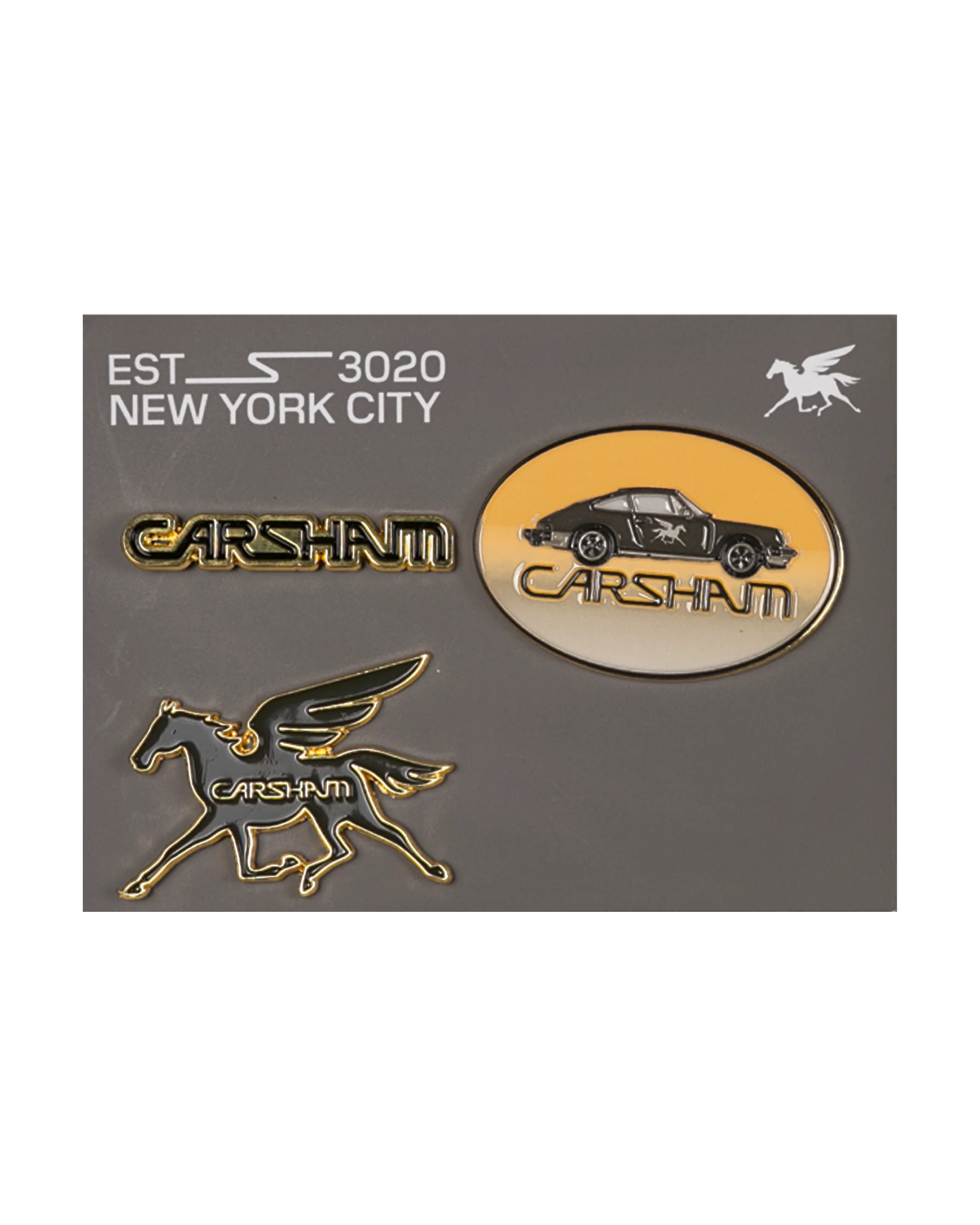 Arsham Studio Carsham Enamel Gold Pin Set (Set of 3)