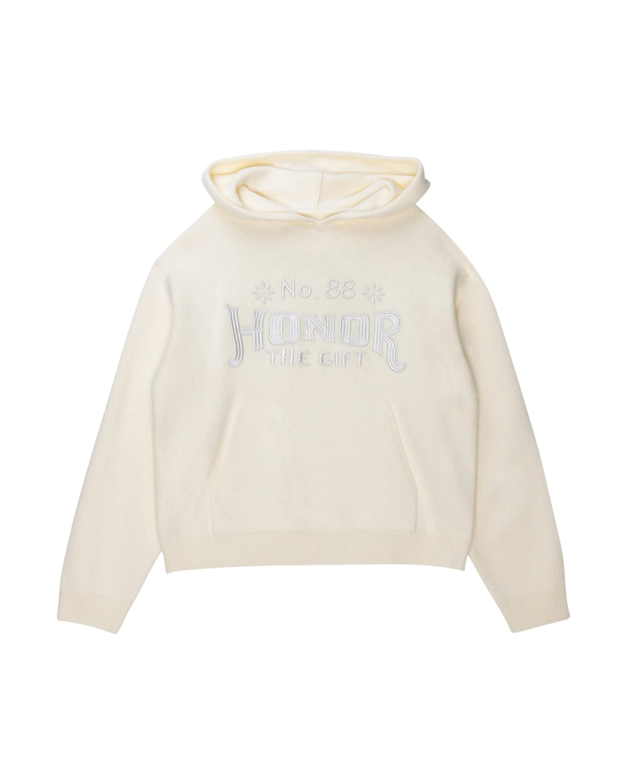 Art Knit Hoodie - Bone