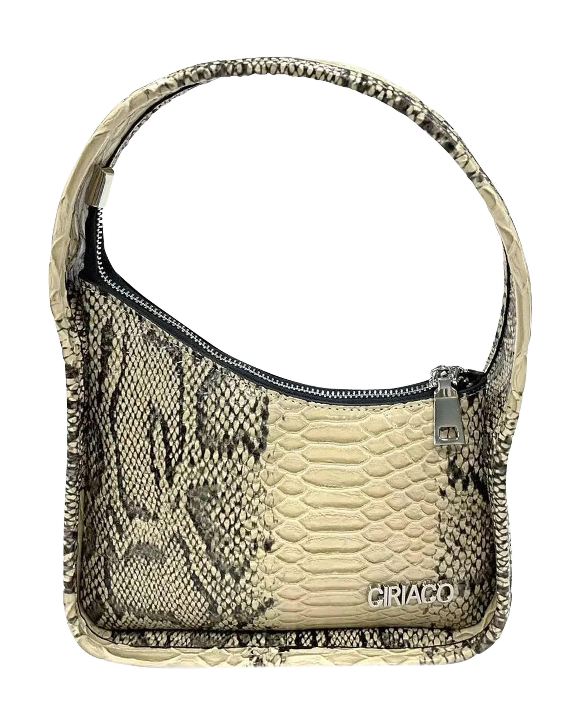 Ashley Minimalist Baguette Python Print
