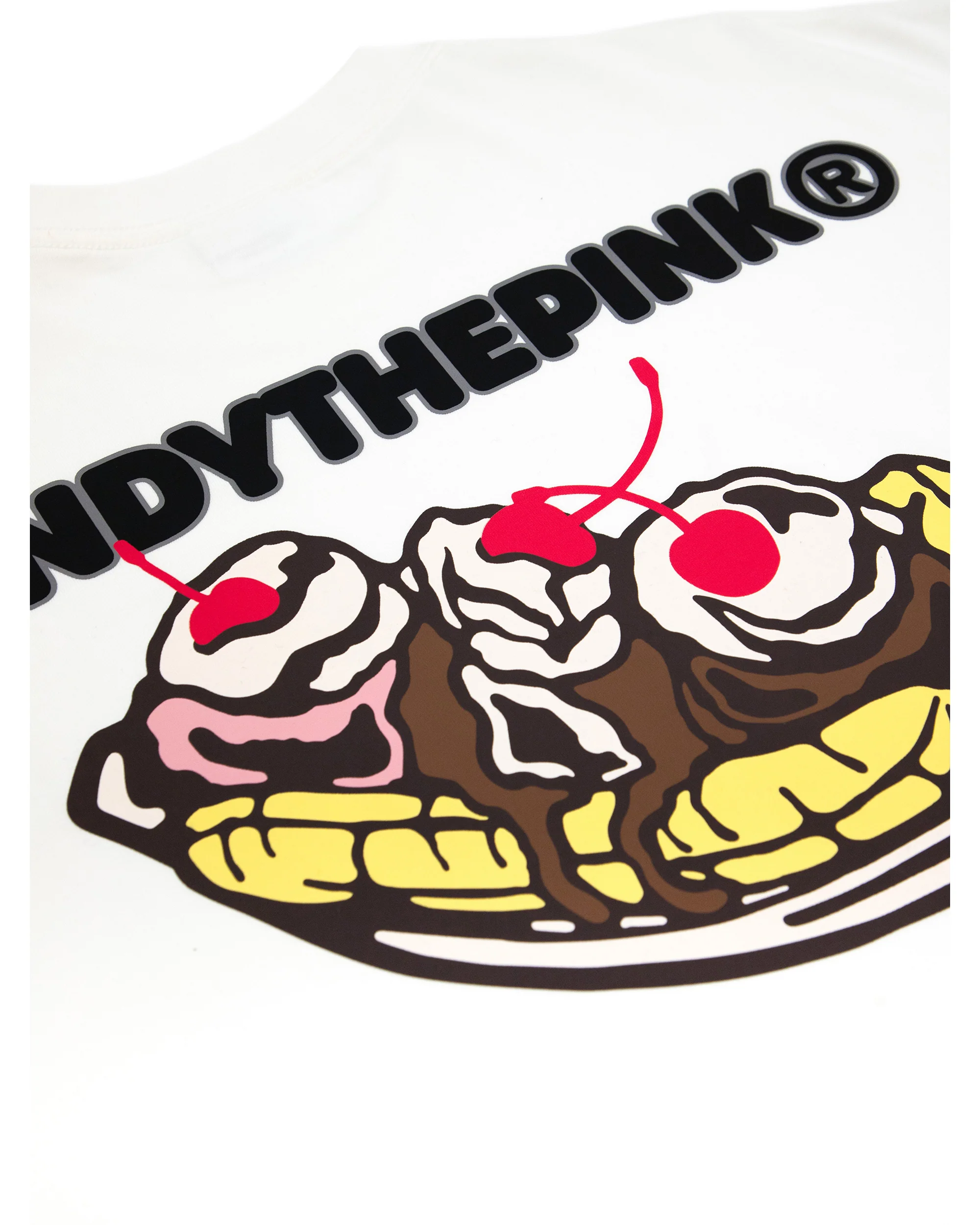 ASICS X VANDY X ATMOS BANANA SPLIT EYE LOGO TEE WHITE - Image 3