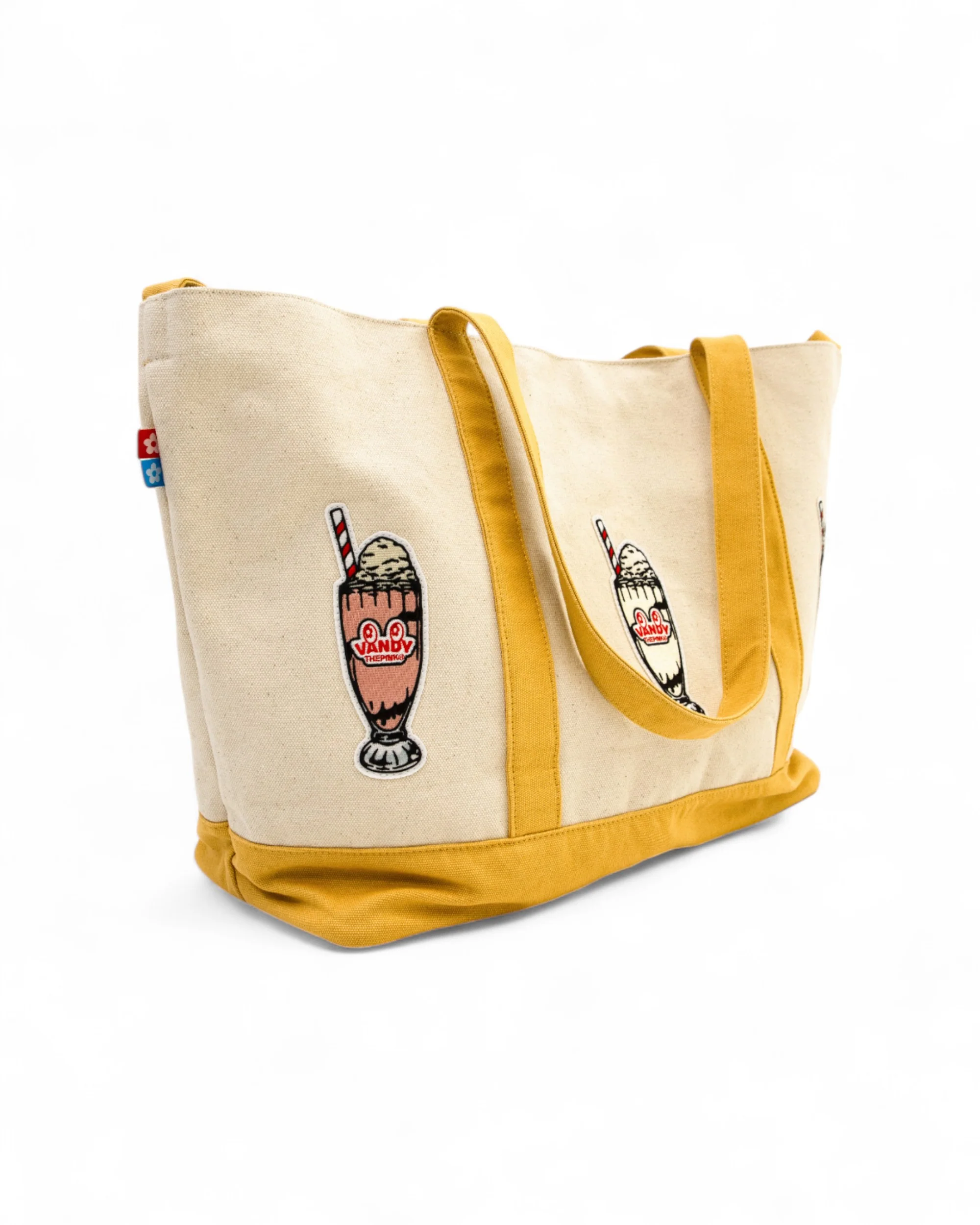 ASICS X VANDY X ATMOS MILKSHAKES TOTE BAG BEIGE - Image 4