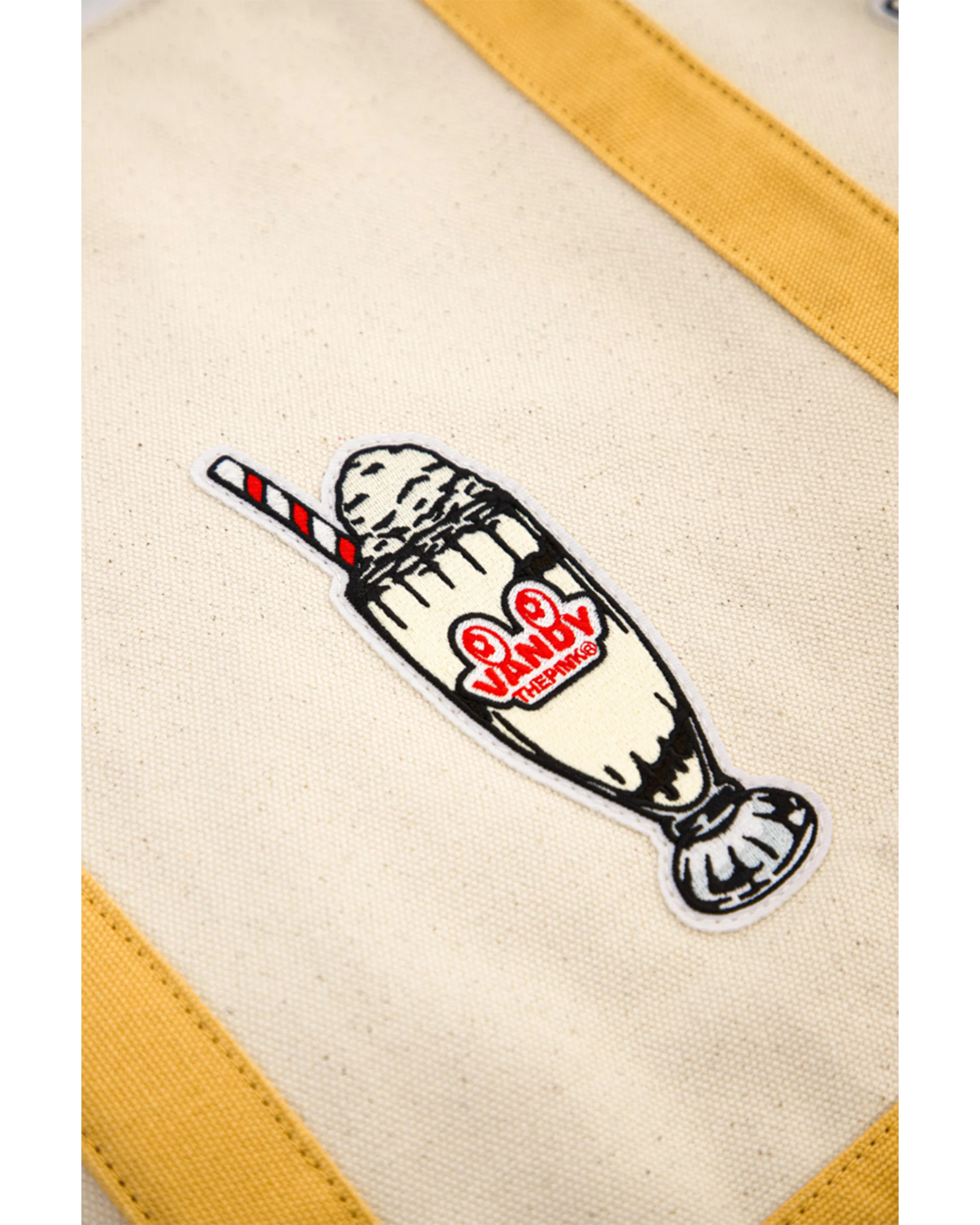 ASICS X VANDY X ATMOS MILKSHAKES TOTE BAG BEIGE - Image 6