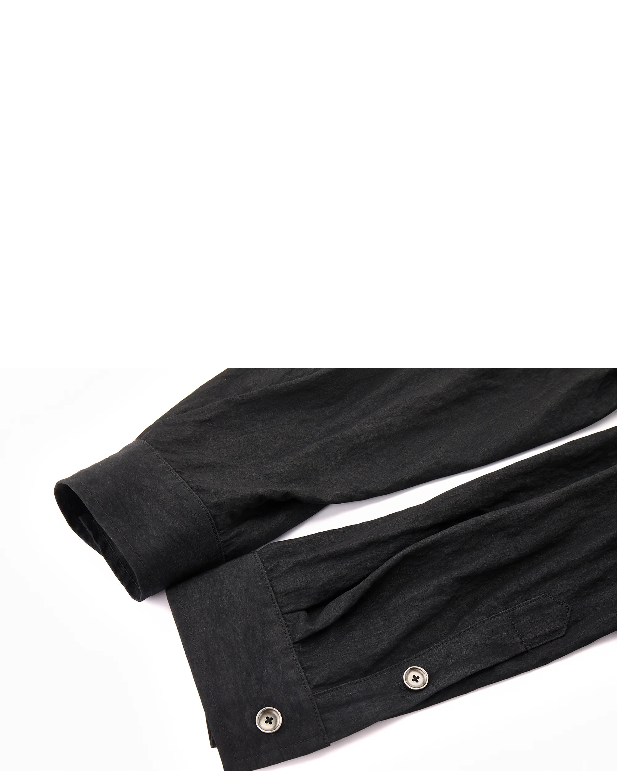 Asymmetrical Split Button Up - Midnight - Image 10