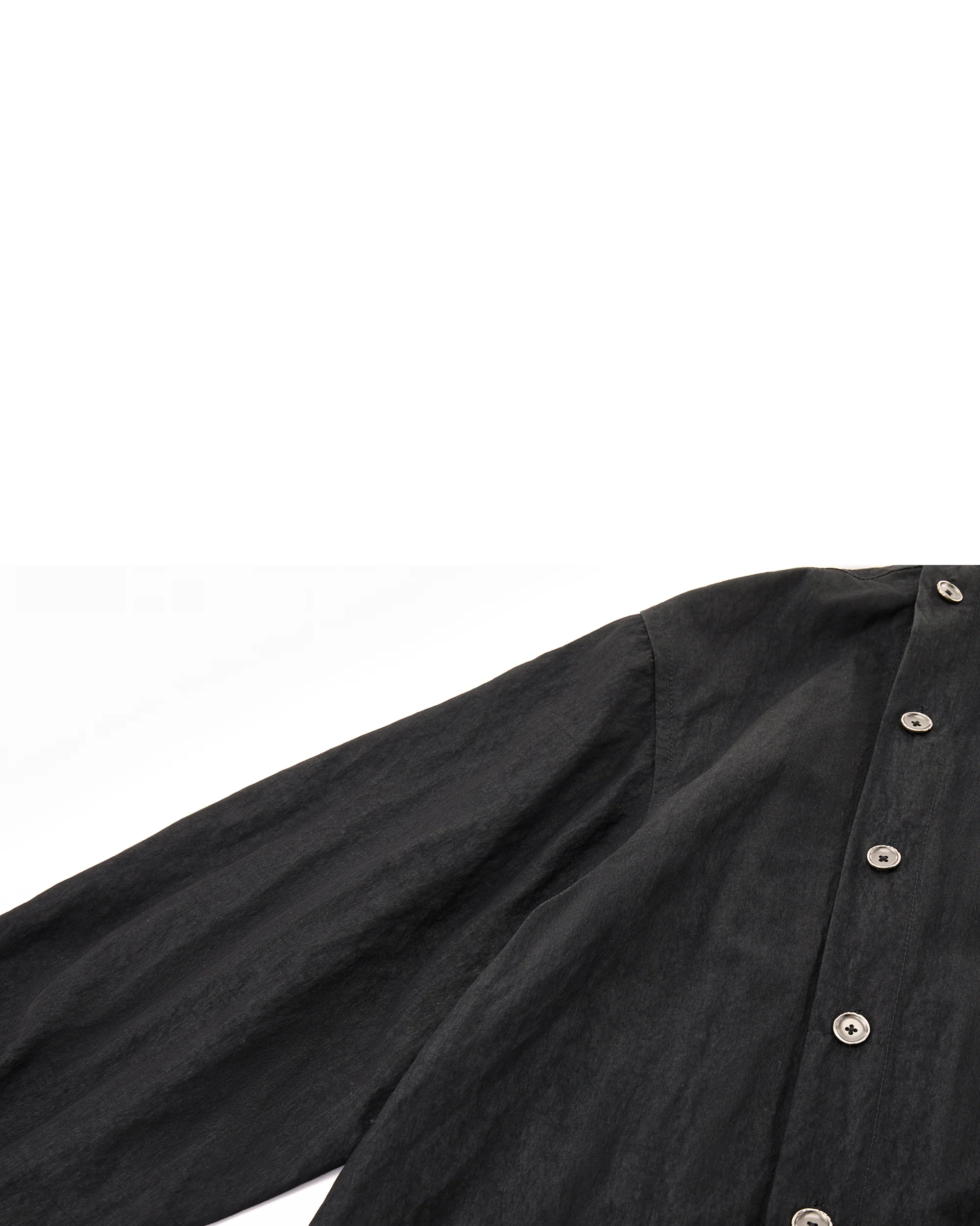 Asymmetrical Split Button Up - Midnight - Image 9