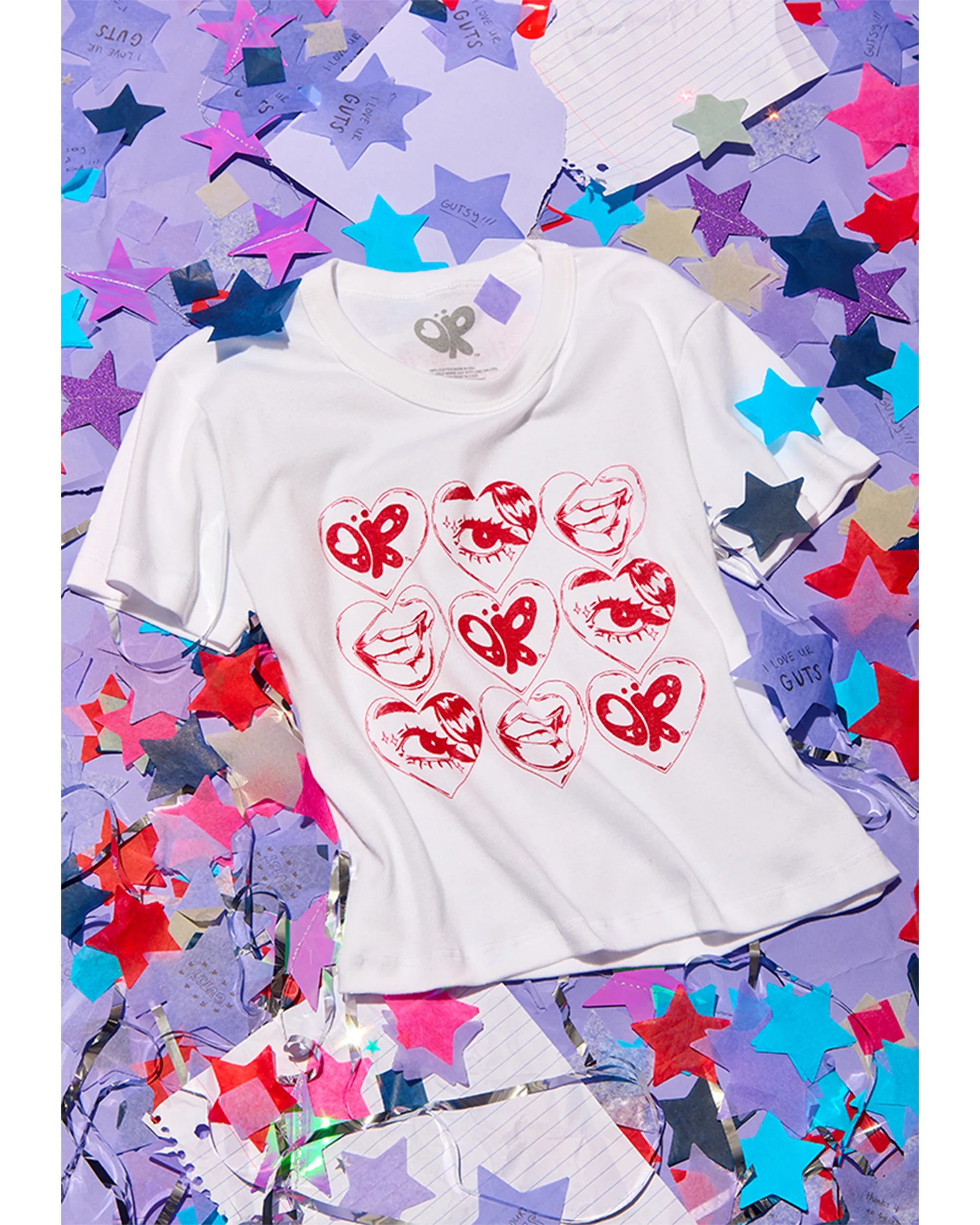 at a festival near you crop baby tee