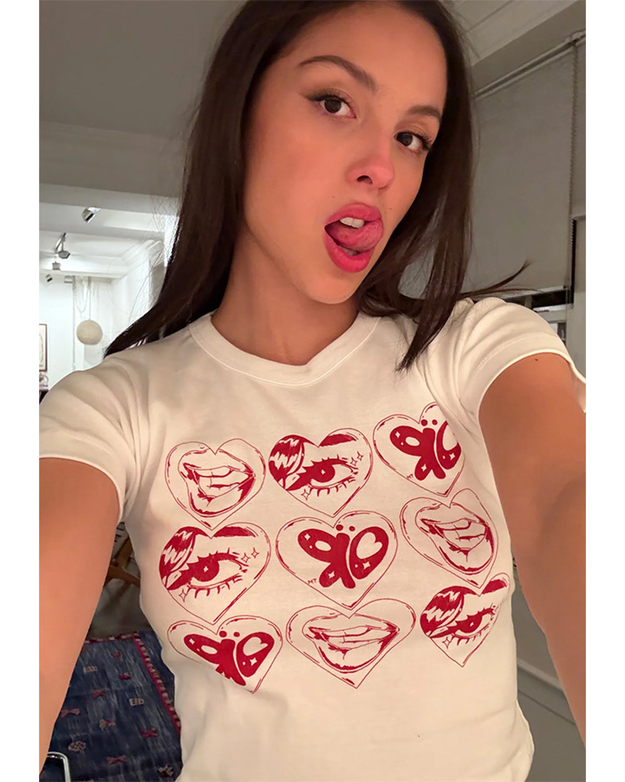 at a festival near you crop baby tee - Image 4