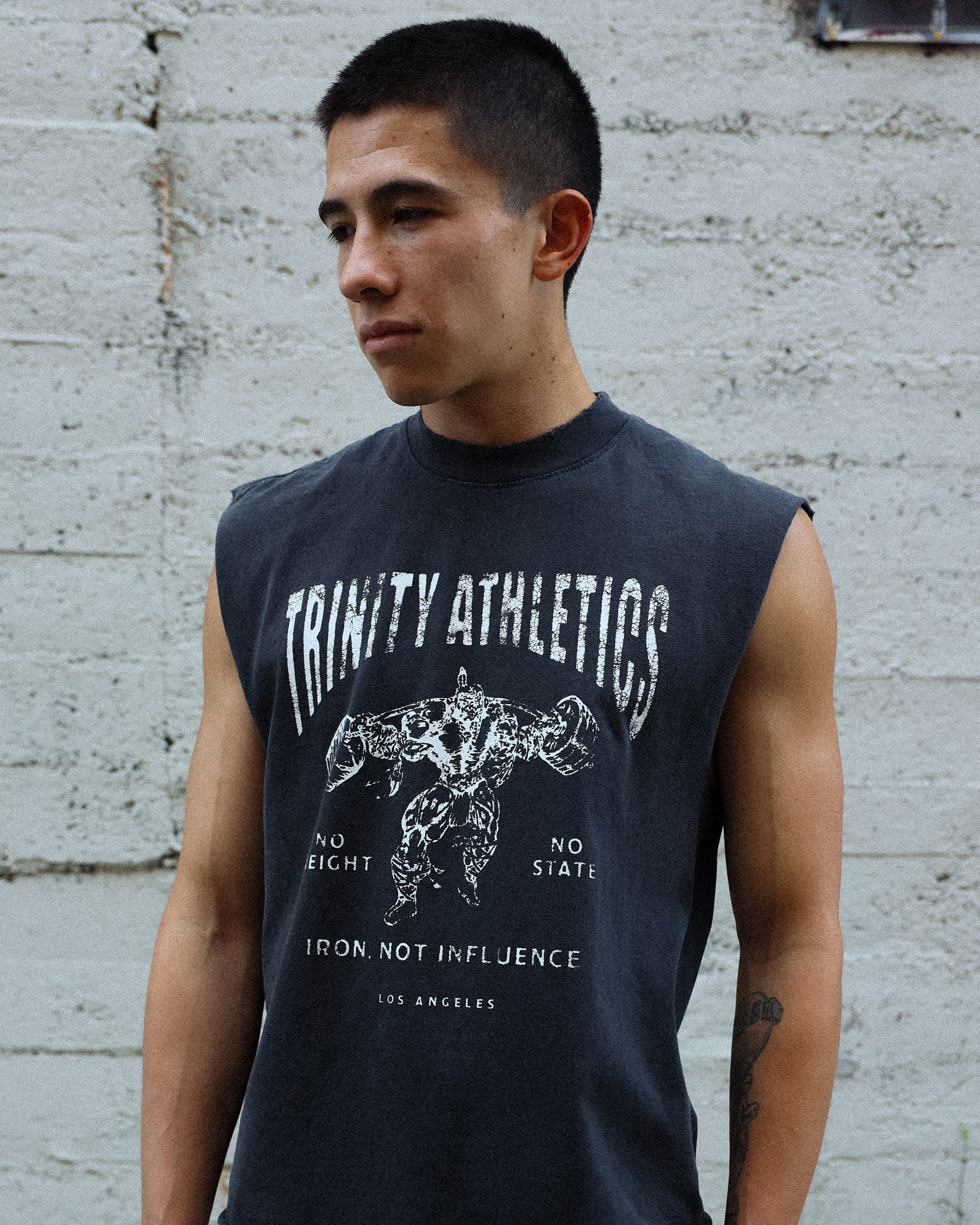 Athletics Sleeveless Tee - Vintage Black - Image 2
