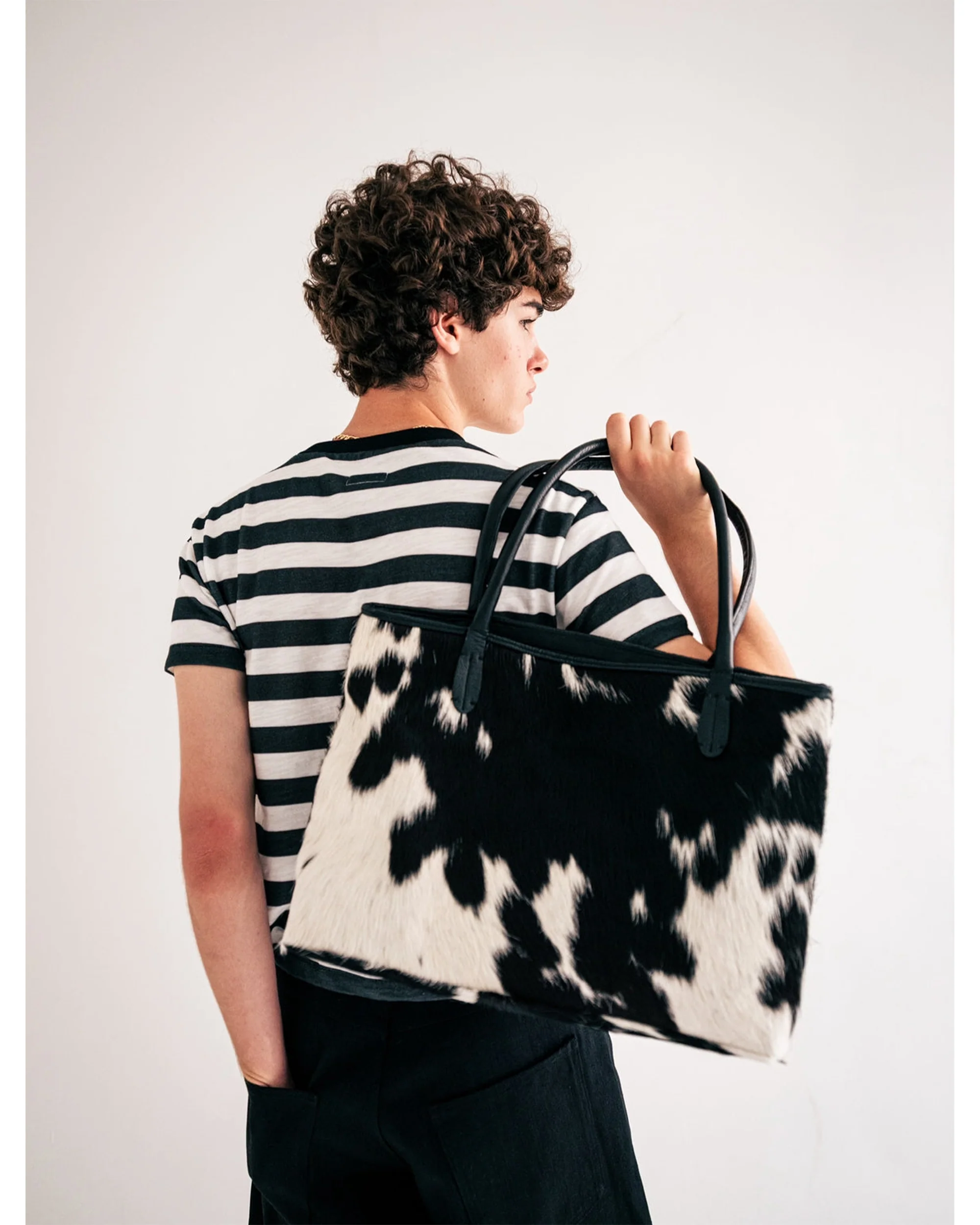 Authentic Cowhide Tote Bag - Image 4