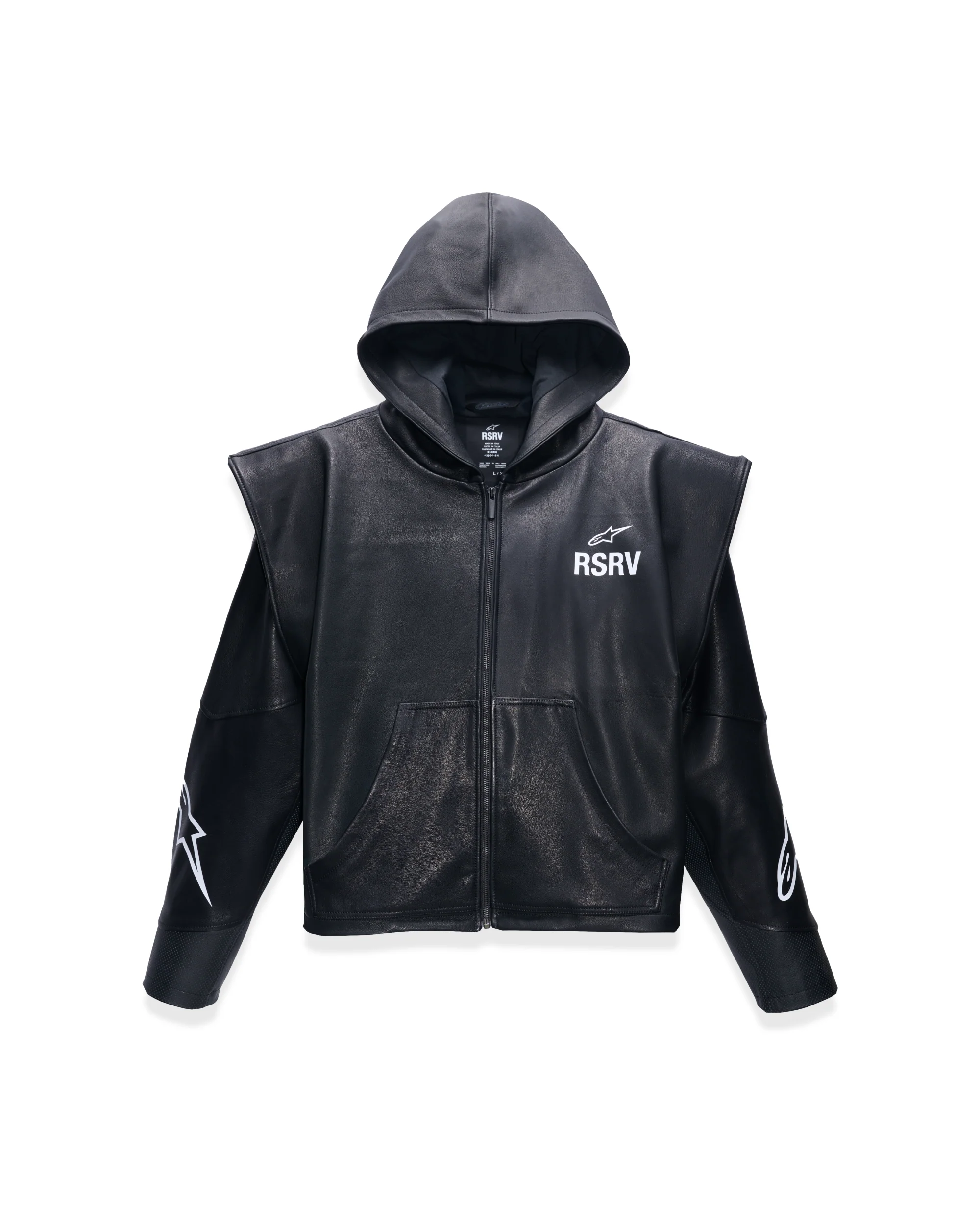Axis Leather Hoodie