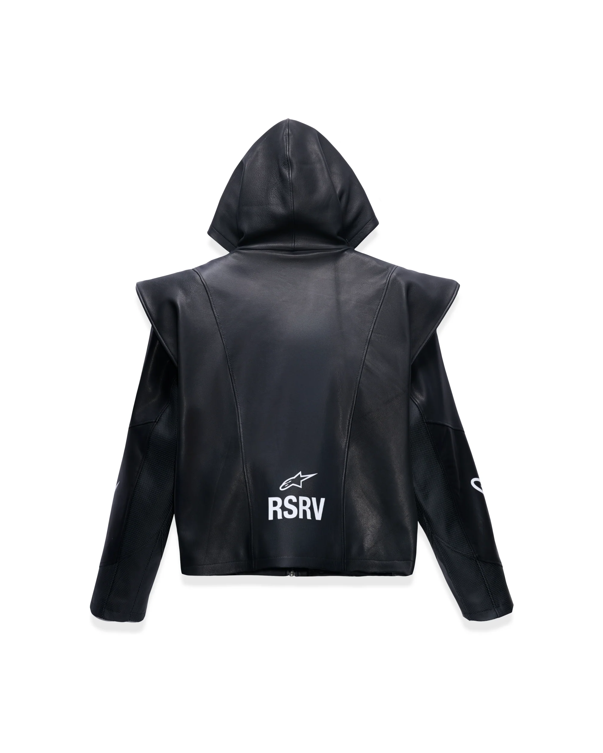 Axis Leather Hoodie - Image 2