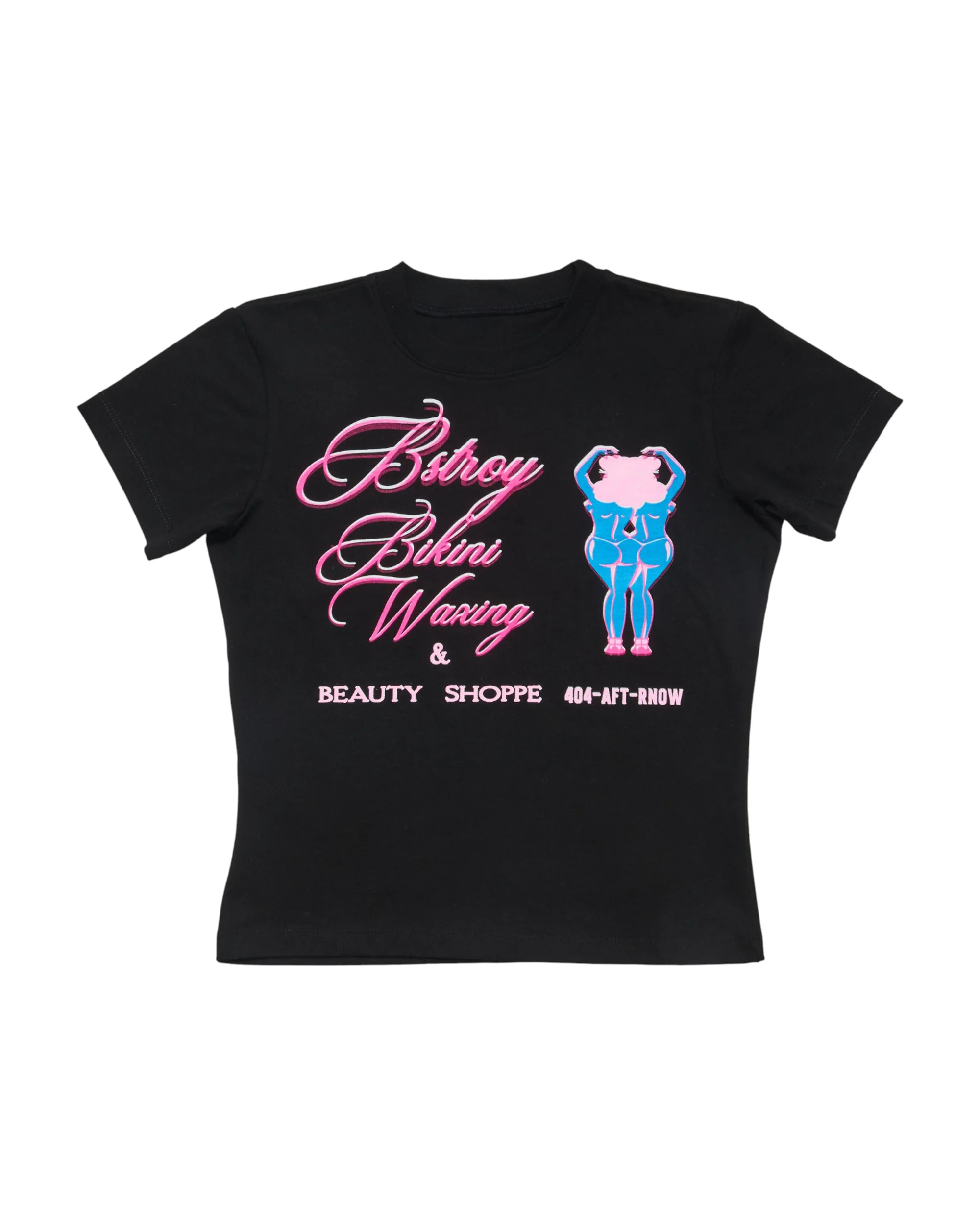 (b).ikini Wax Baby Tee (Black)