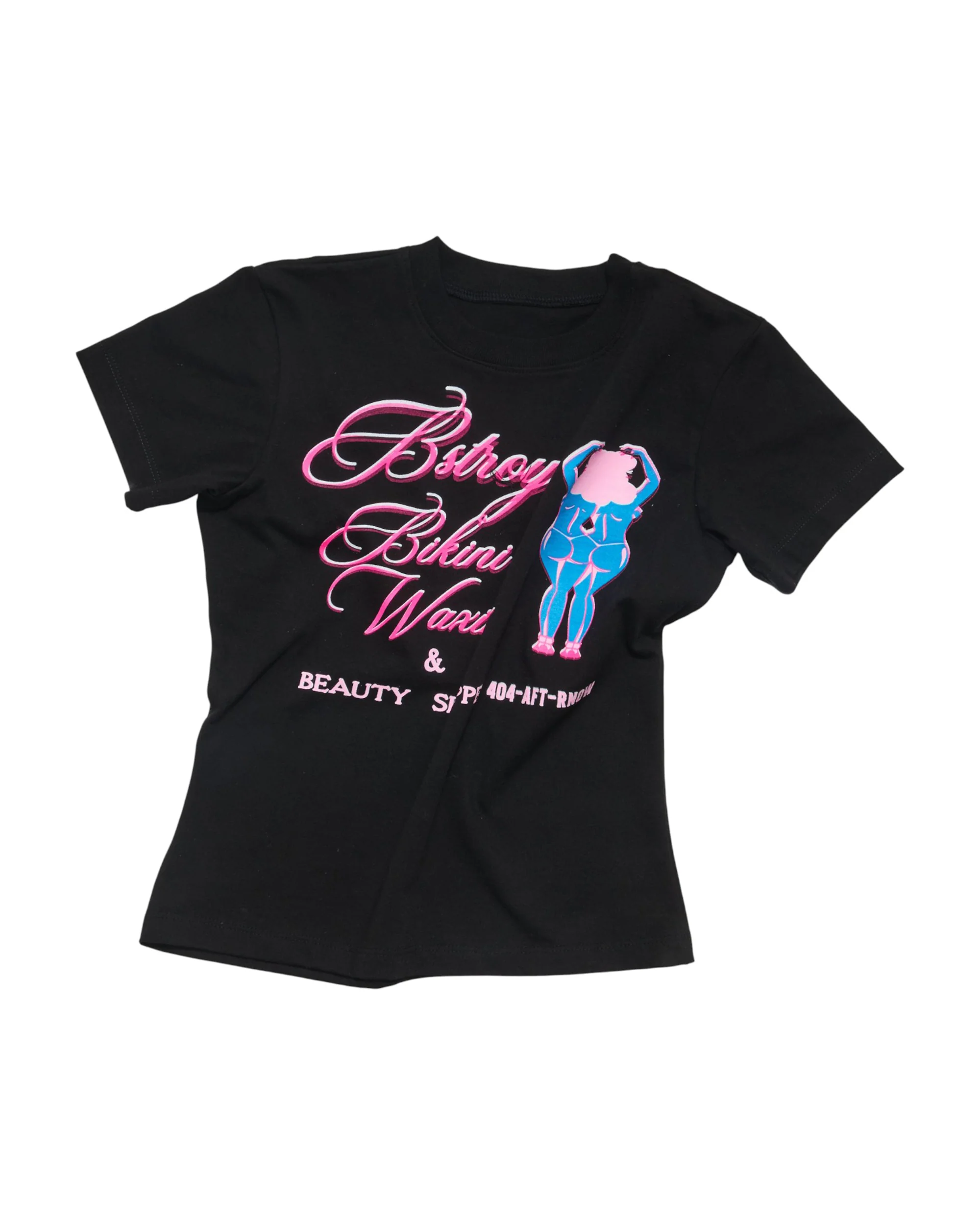 (b).ikini Wax Baby Tee (Black) - Image 3