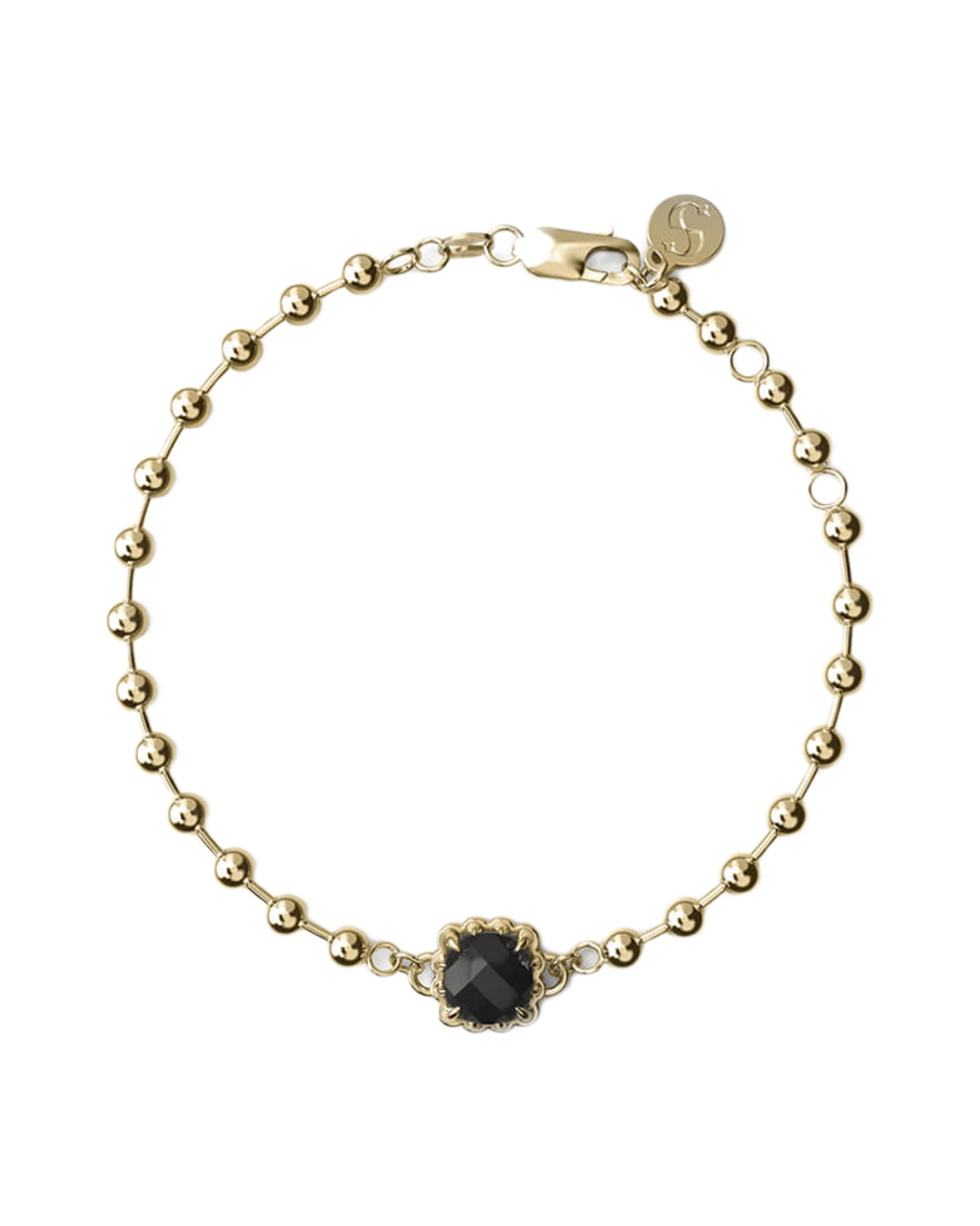 BABY CLAW BALL CHAIN BRACELET - GOLD PLATED