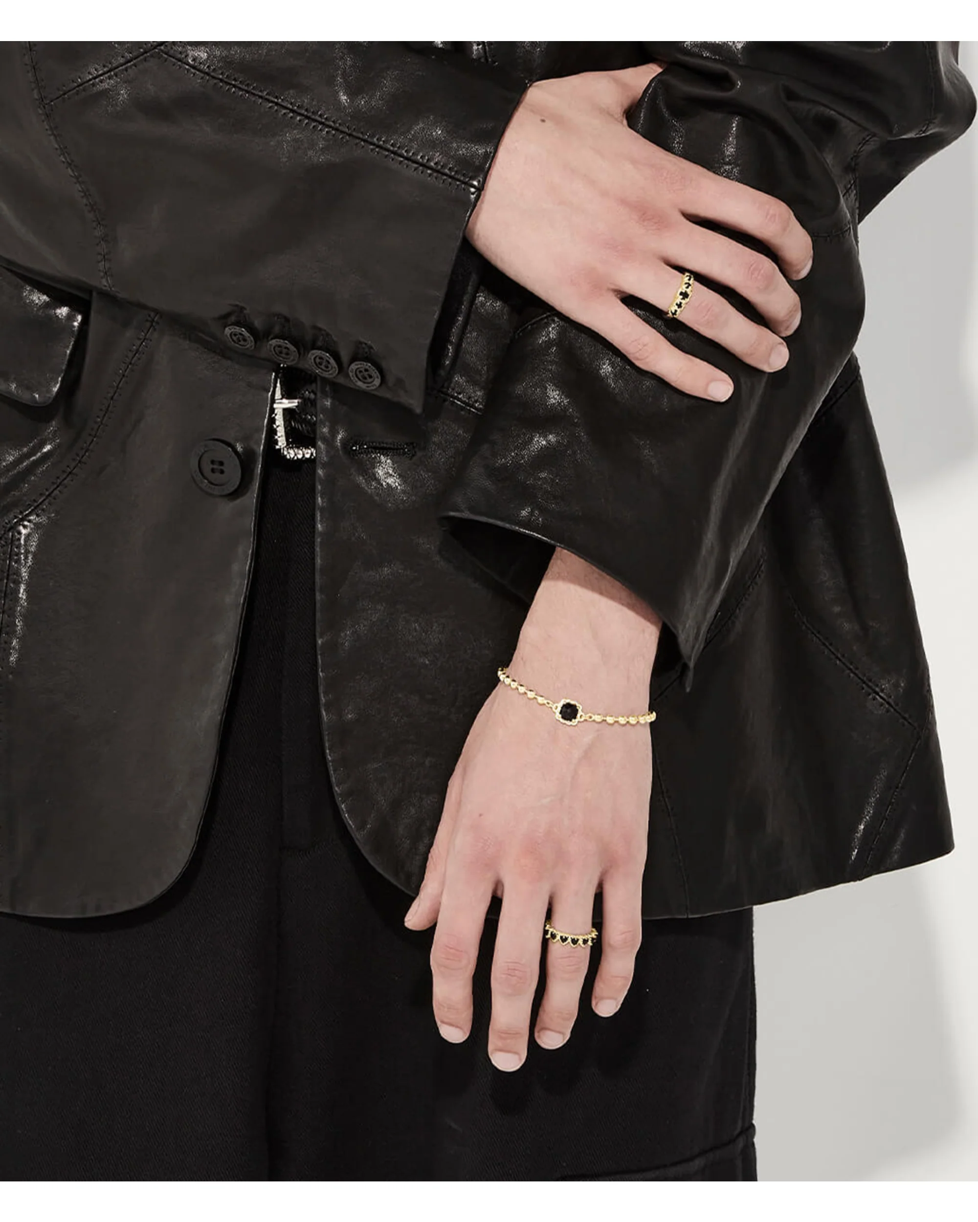 BABY CLAW BALL CHAIN BRACELET - GOLD PLATED - Image 4