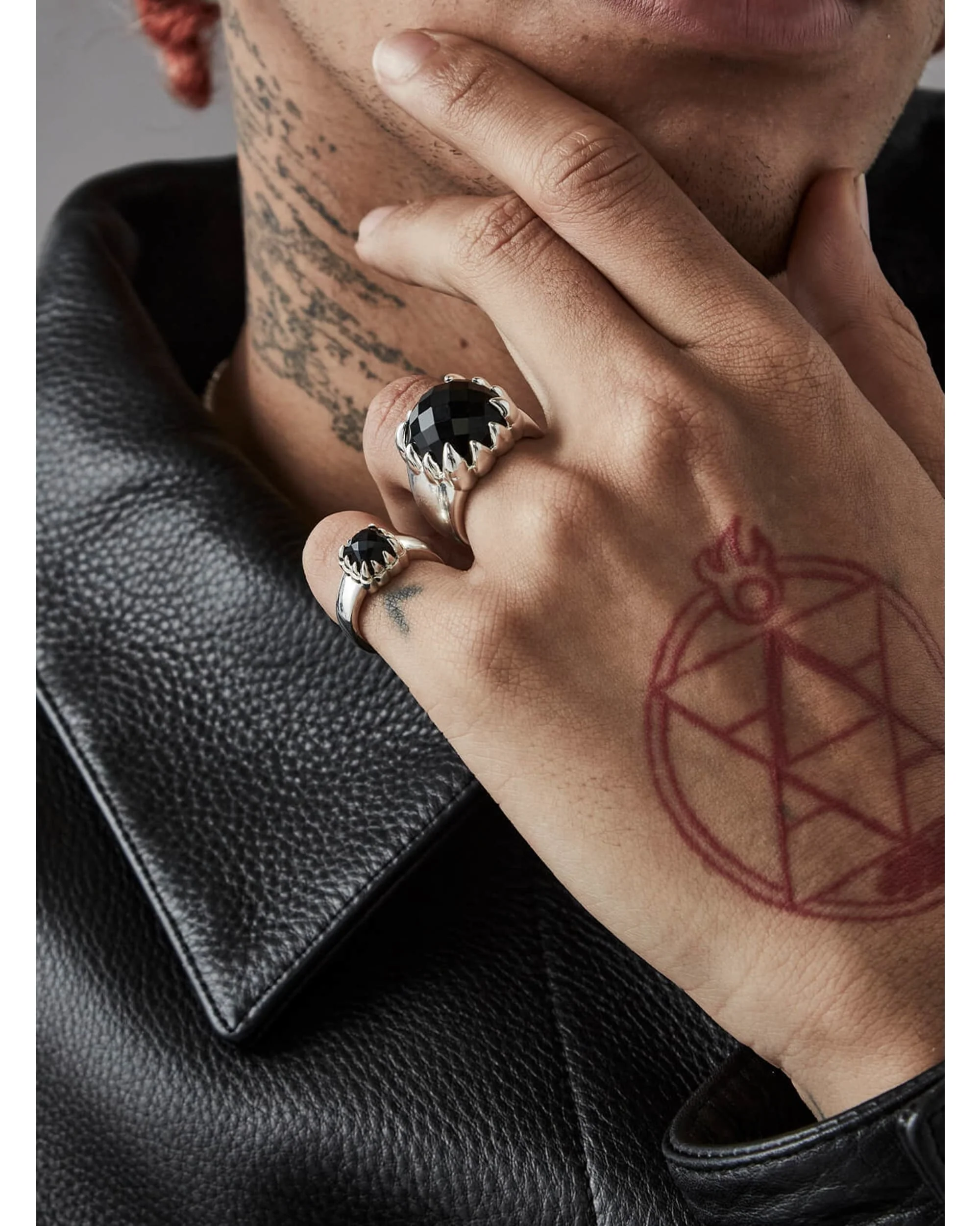 BABY CLAW RING ONYX - Image 3