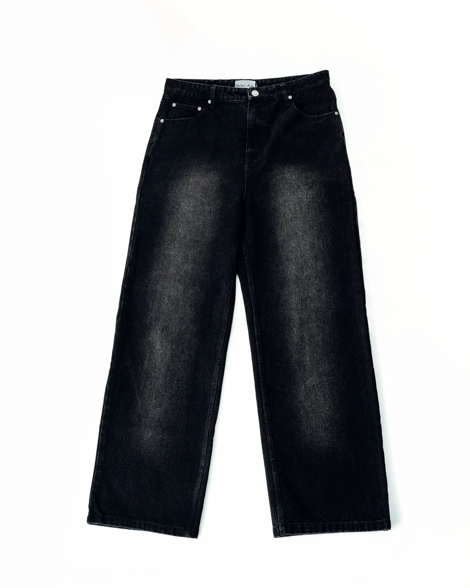 Baggy Black Washed Denim