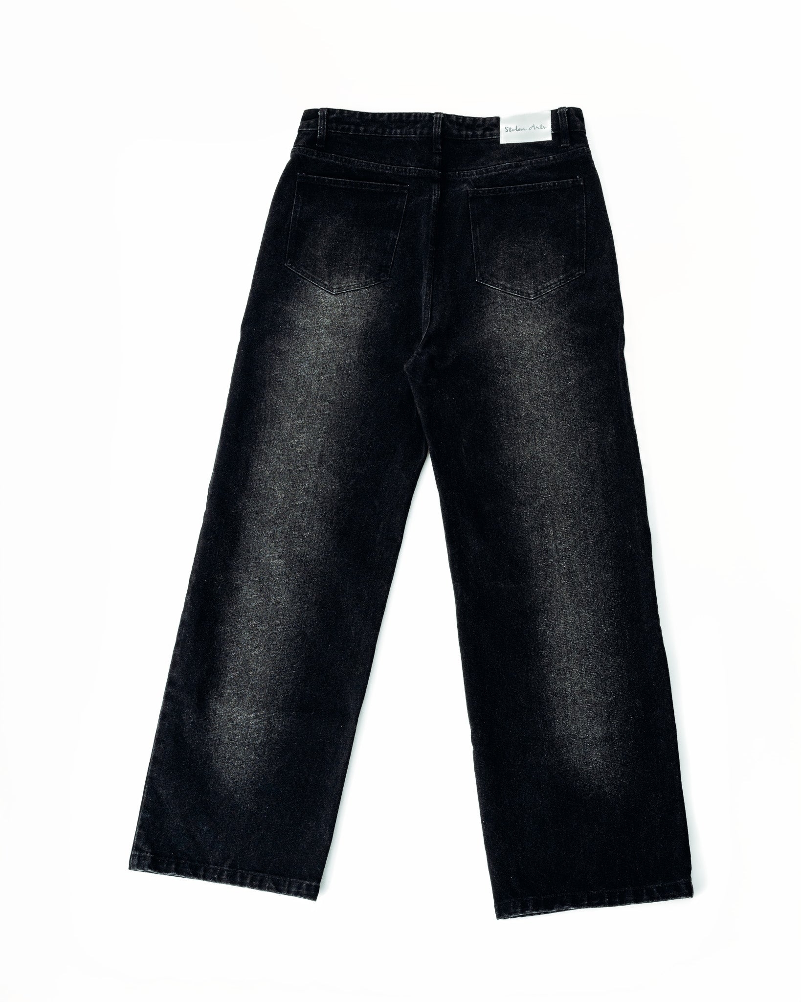 Baggy Black Washed Denim - Image 3