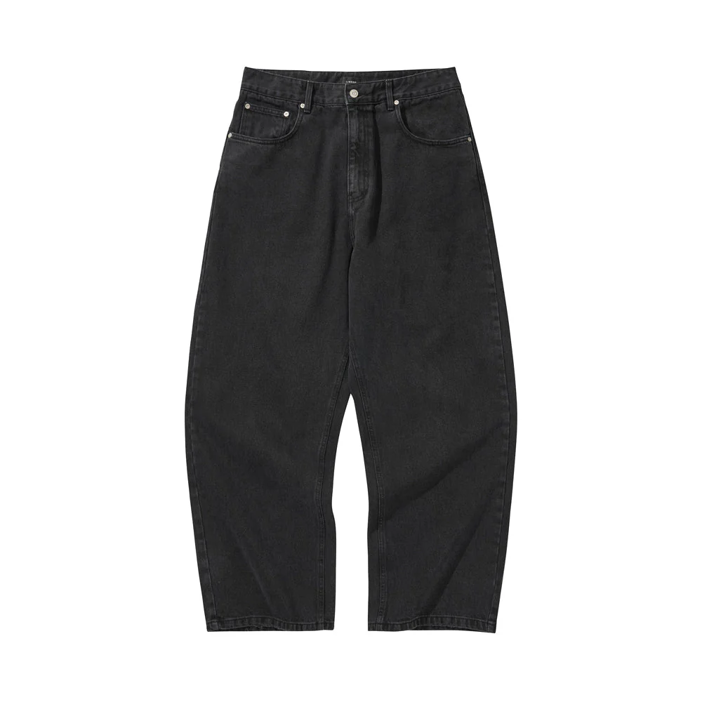 BAGGY DENIM PANTS / BLACK - Image 14