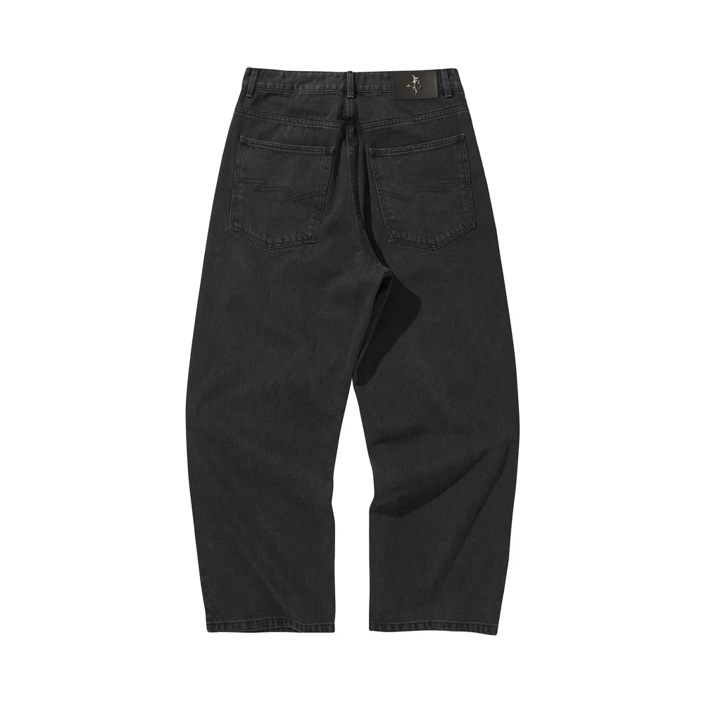 BAGGY DENIM PANTS / BLACK - Image 28