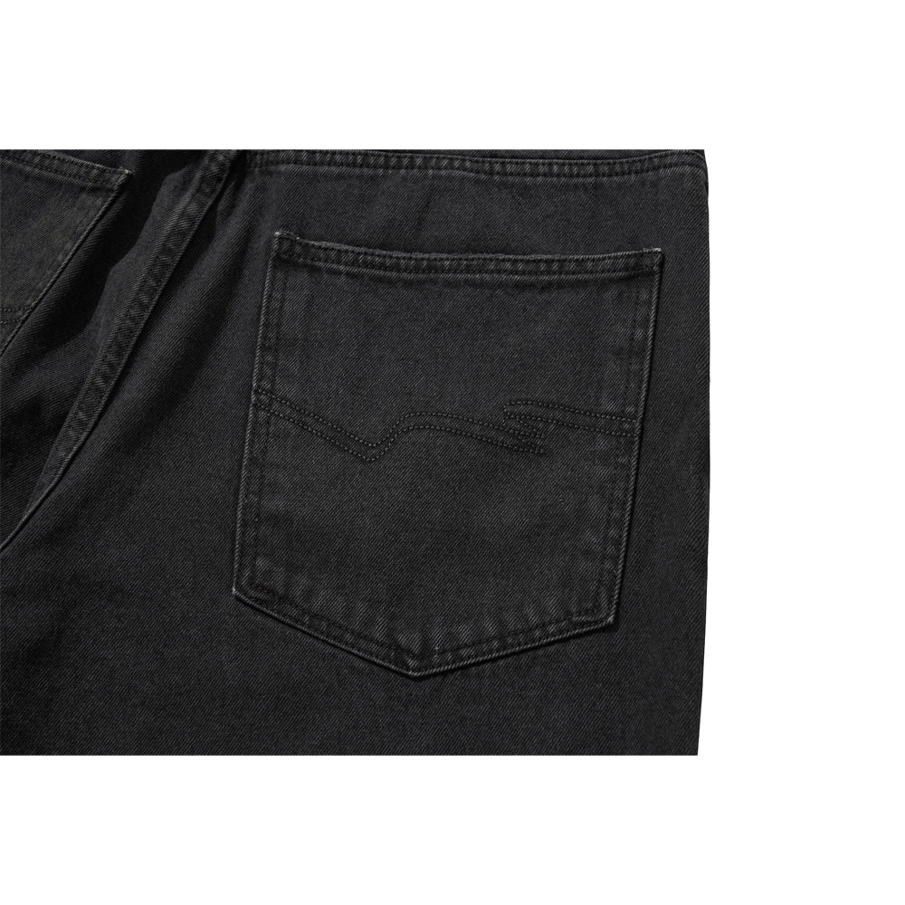 BAGGY DENIM PANTS / BLACK - Image 33
