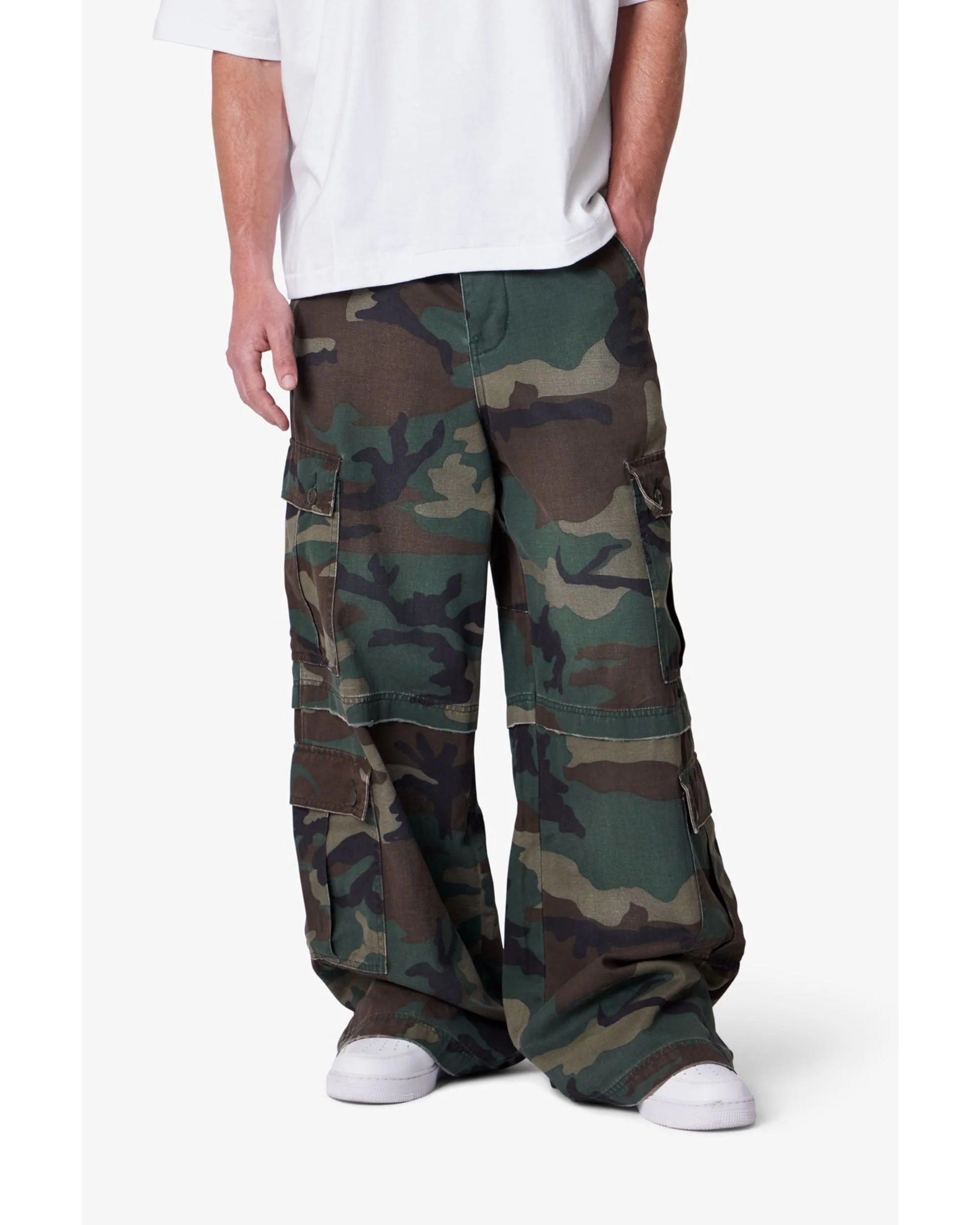 Baggy Rave Cargo Pants - Camo - Image 5