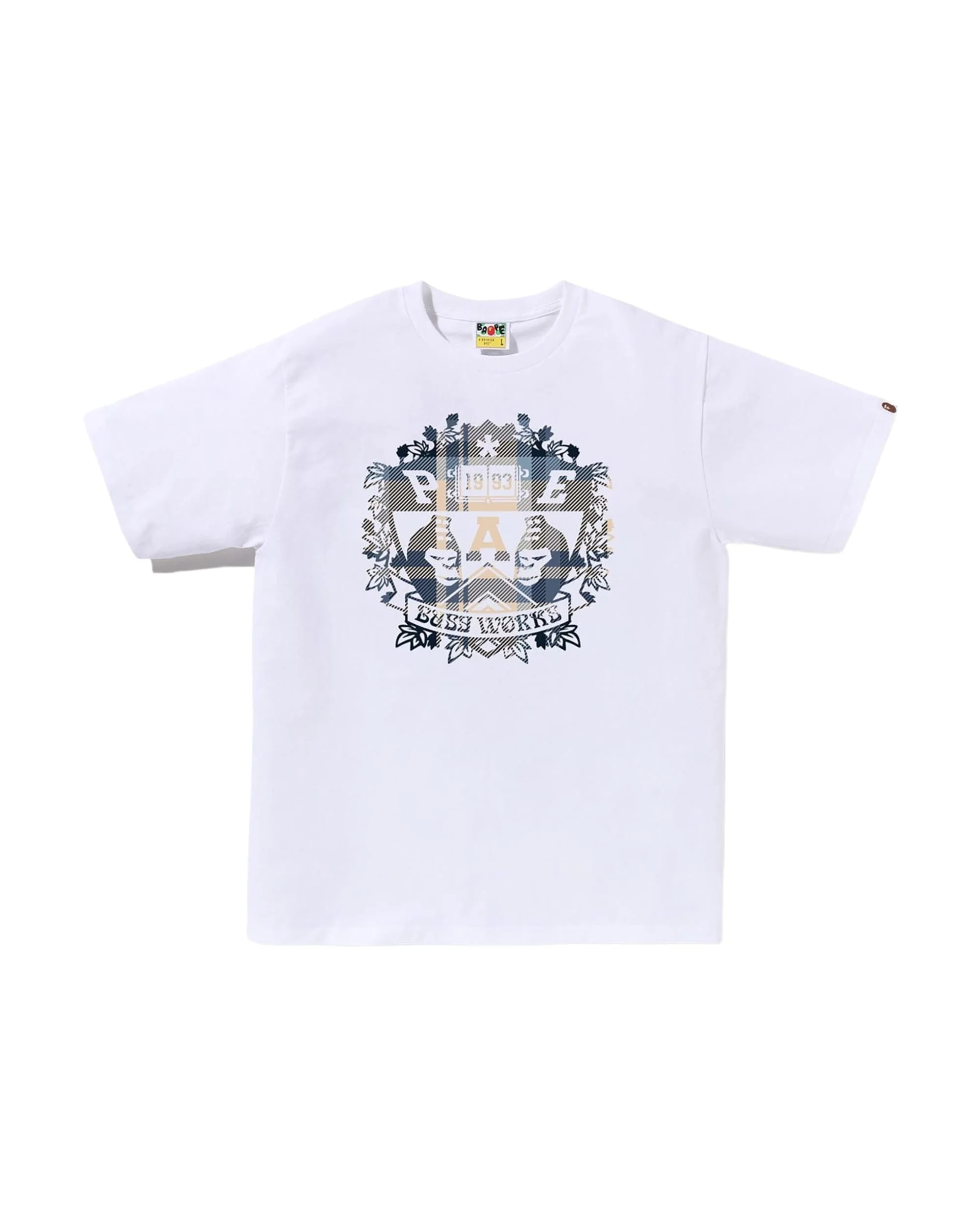 BAPE CHECK UNIVERSITY EMBLEM TEE MENS - Image 2