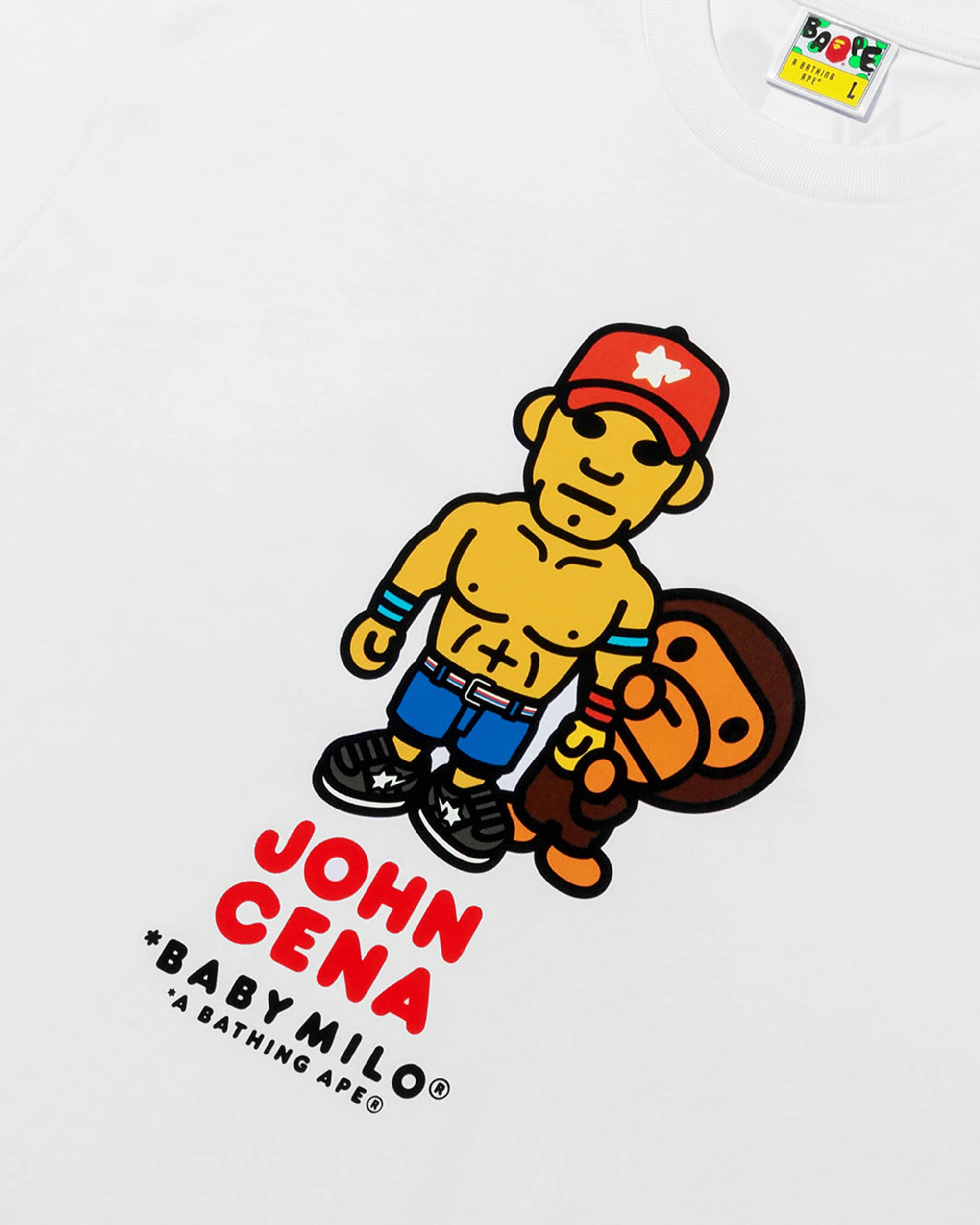 BAPE X WWE JOHN CENA BABY MILO RELAXED FIT TEE - Image 3