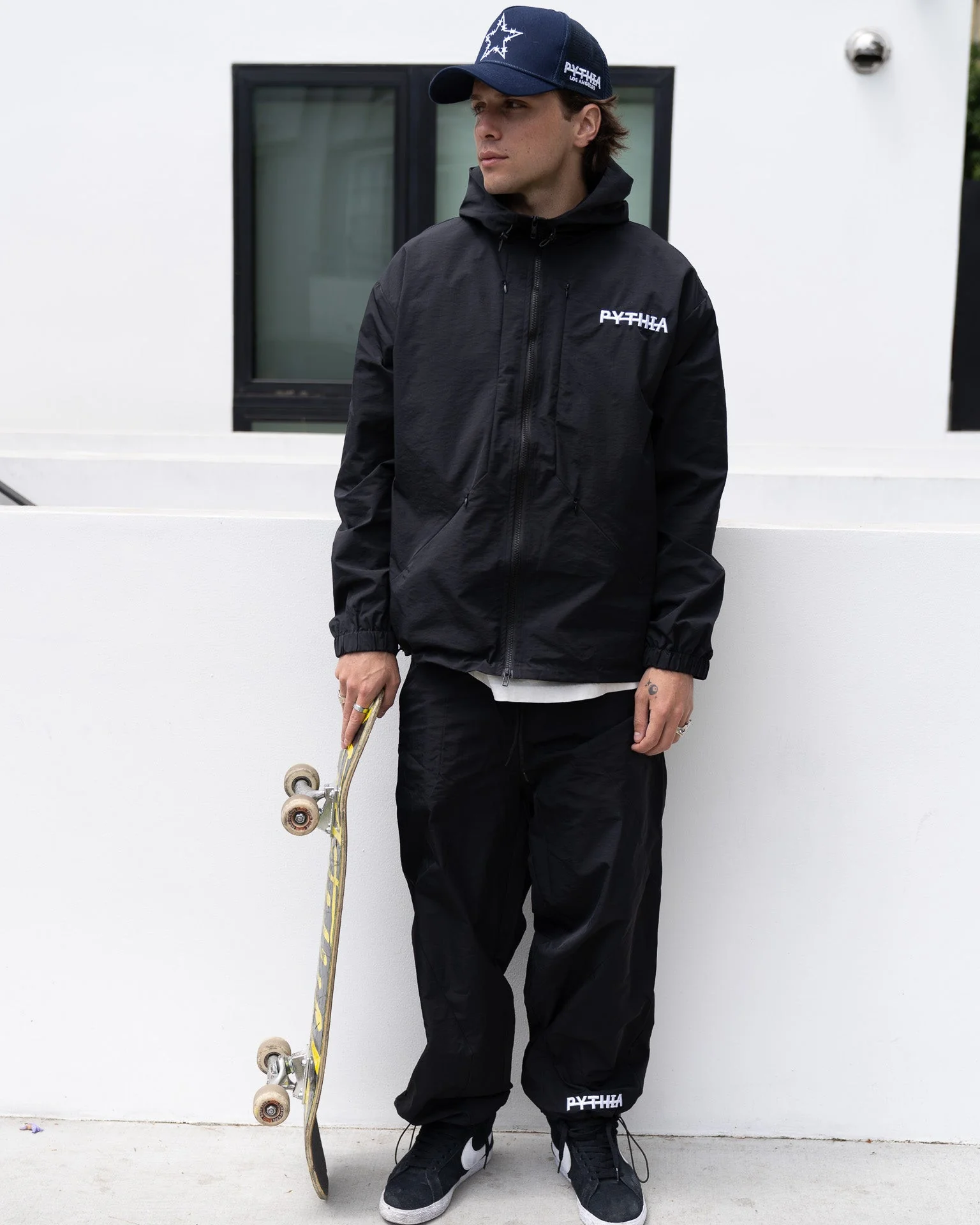 BARBWIRE STAR TRACK PANTS - BLACK - Image 5