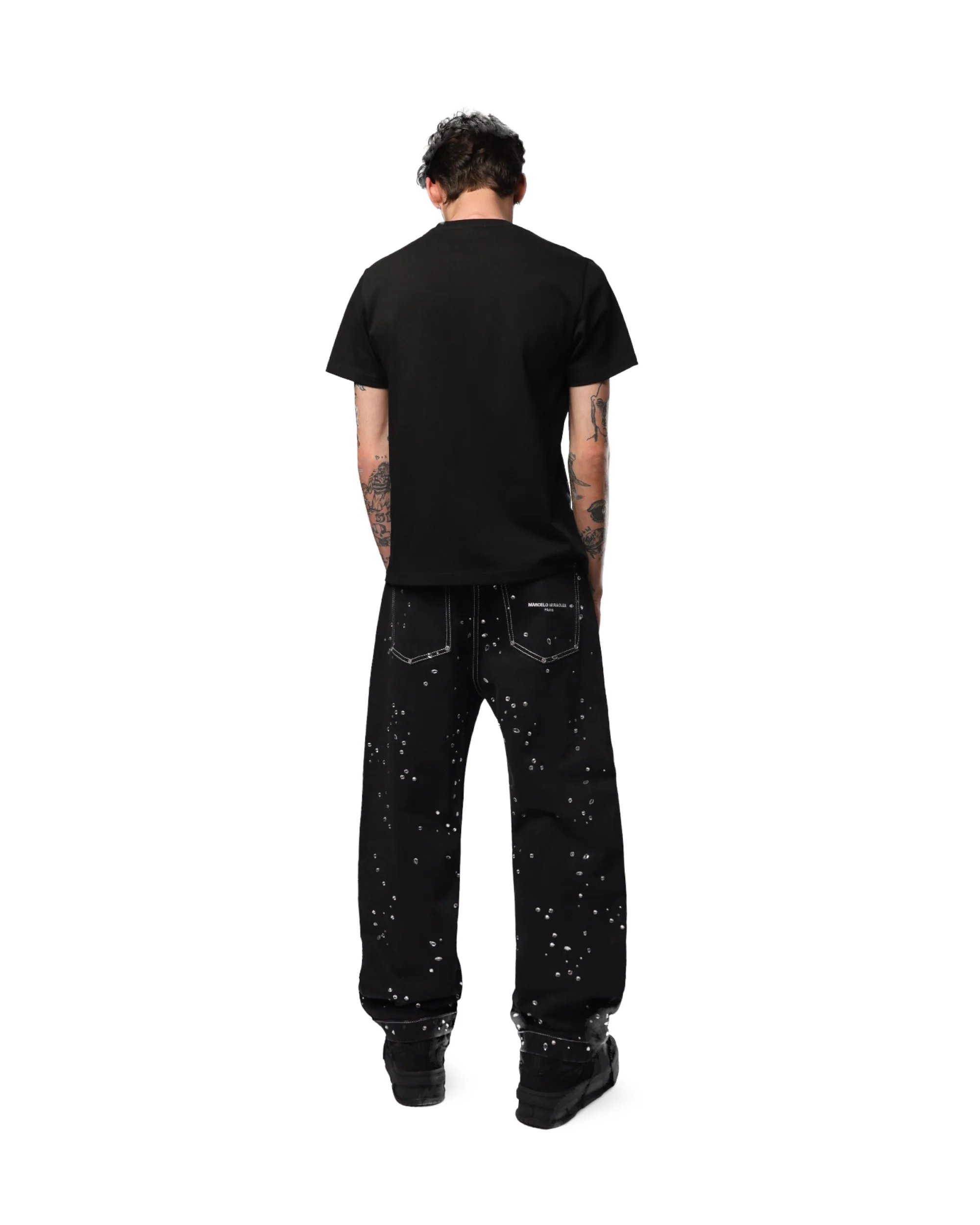 BARREL CRYSTAL DENIM in BLACK - Image 4