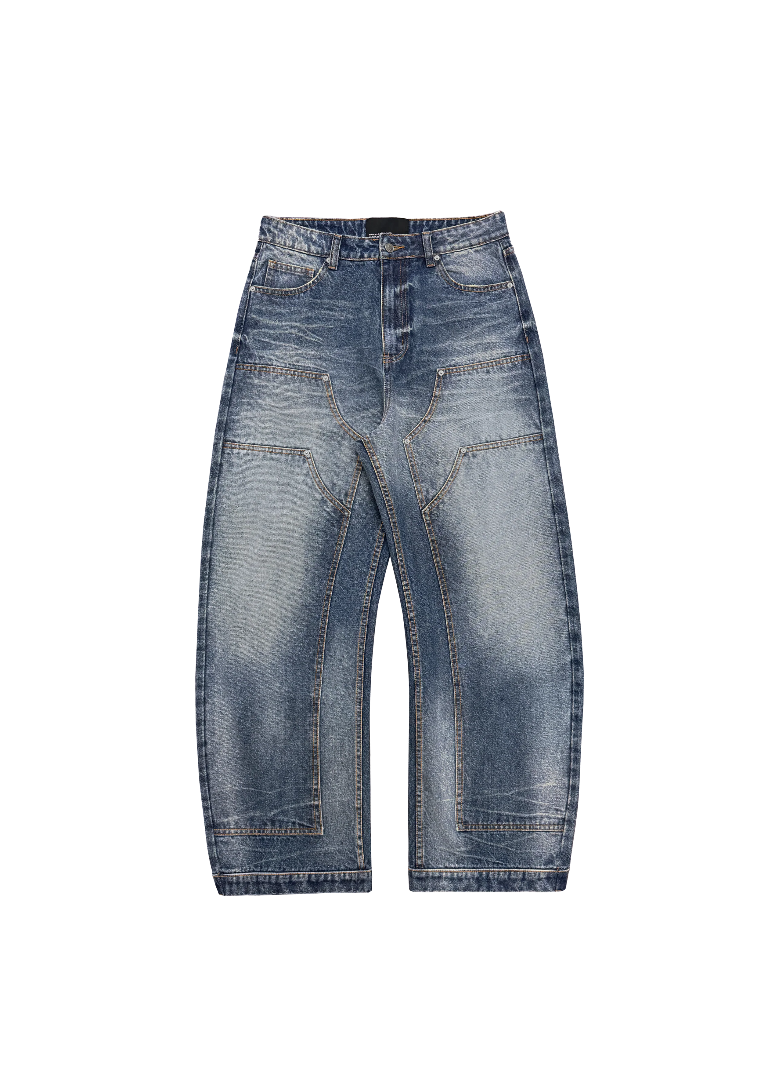 BARREL DENIM in WASHED BLUE - Image 5