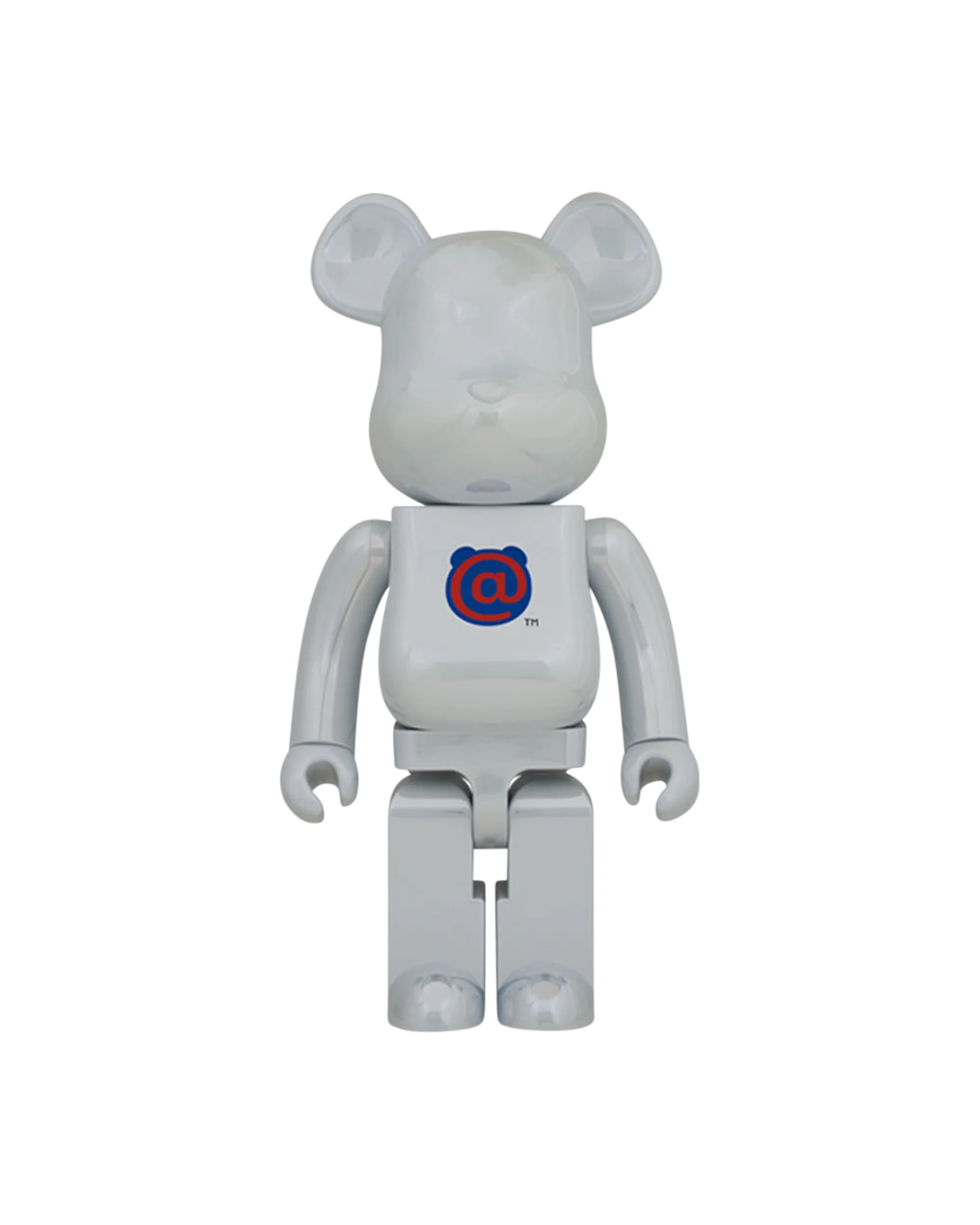 BE@RBRICK 1st MODEL WHITE CHROME 1000%