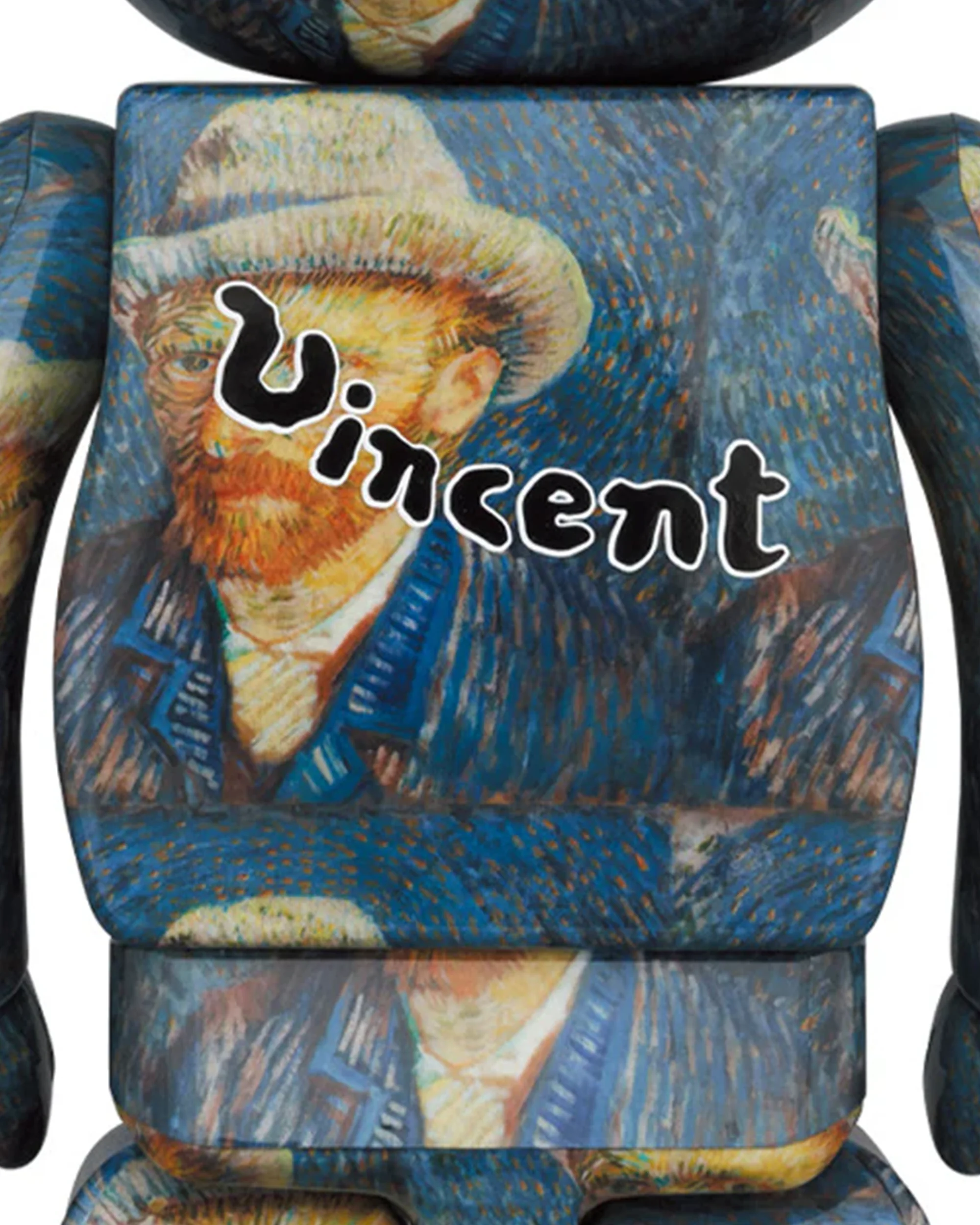 BE@RBRICK「Van Gogh Museum」Self-Portrait with Grey Felt Hat 100% & 400% Set - Image 2