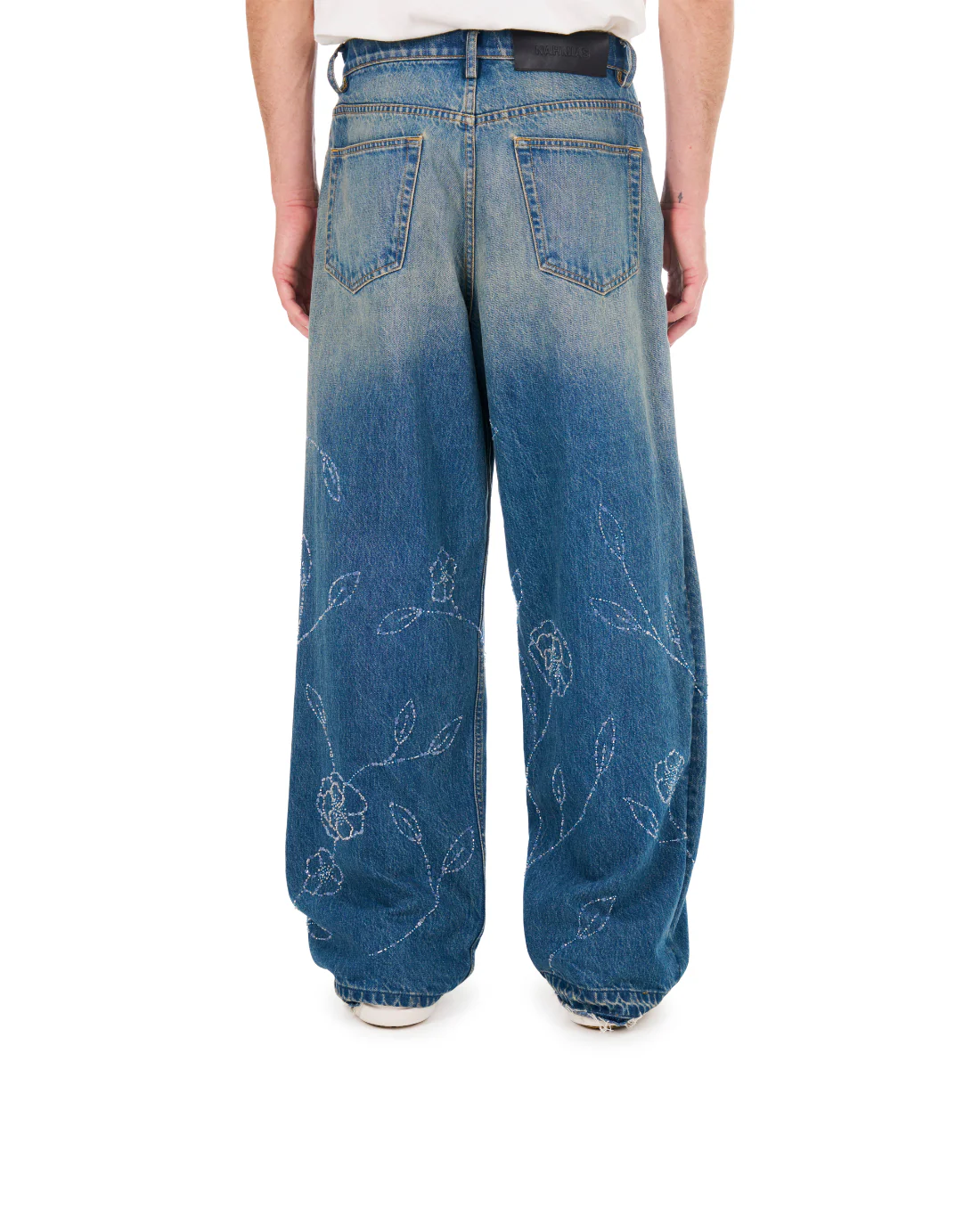Beaded Wide Jeans - Image 3