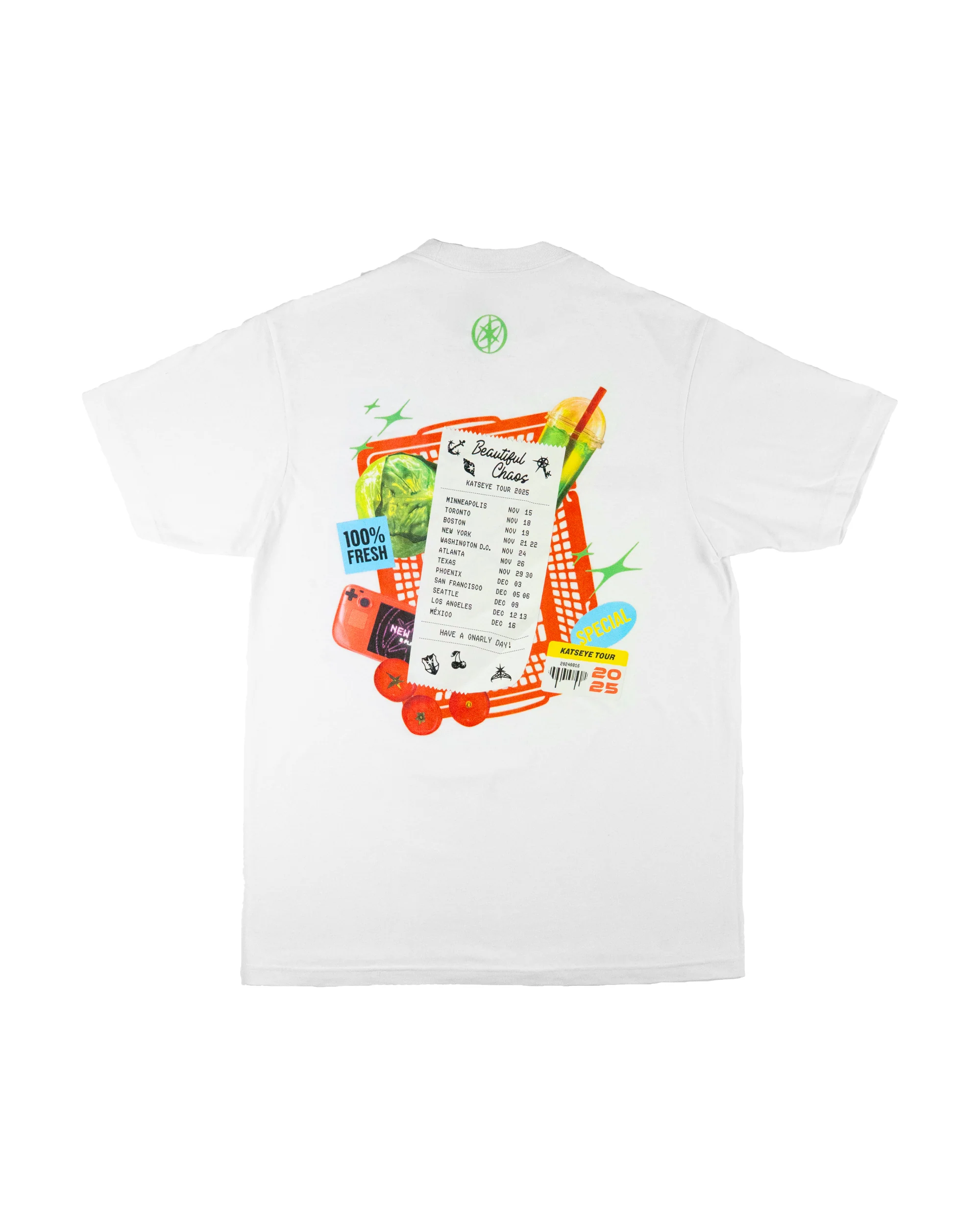 BEAUTIFUL CHAOS Routing T-Shirt (White) - Image 2