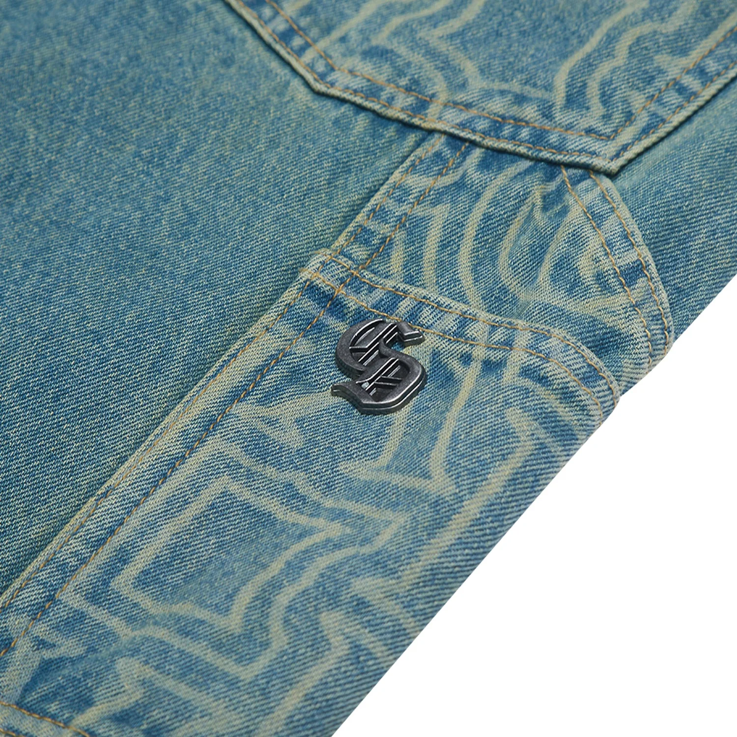 BERKELEY MONOGRAM DENIM JEANS - Image 10