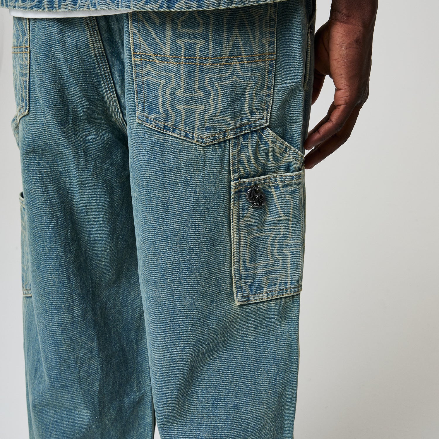 BERKELEY MONOGRAM DENIM JEANS - Image 15