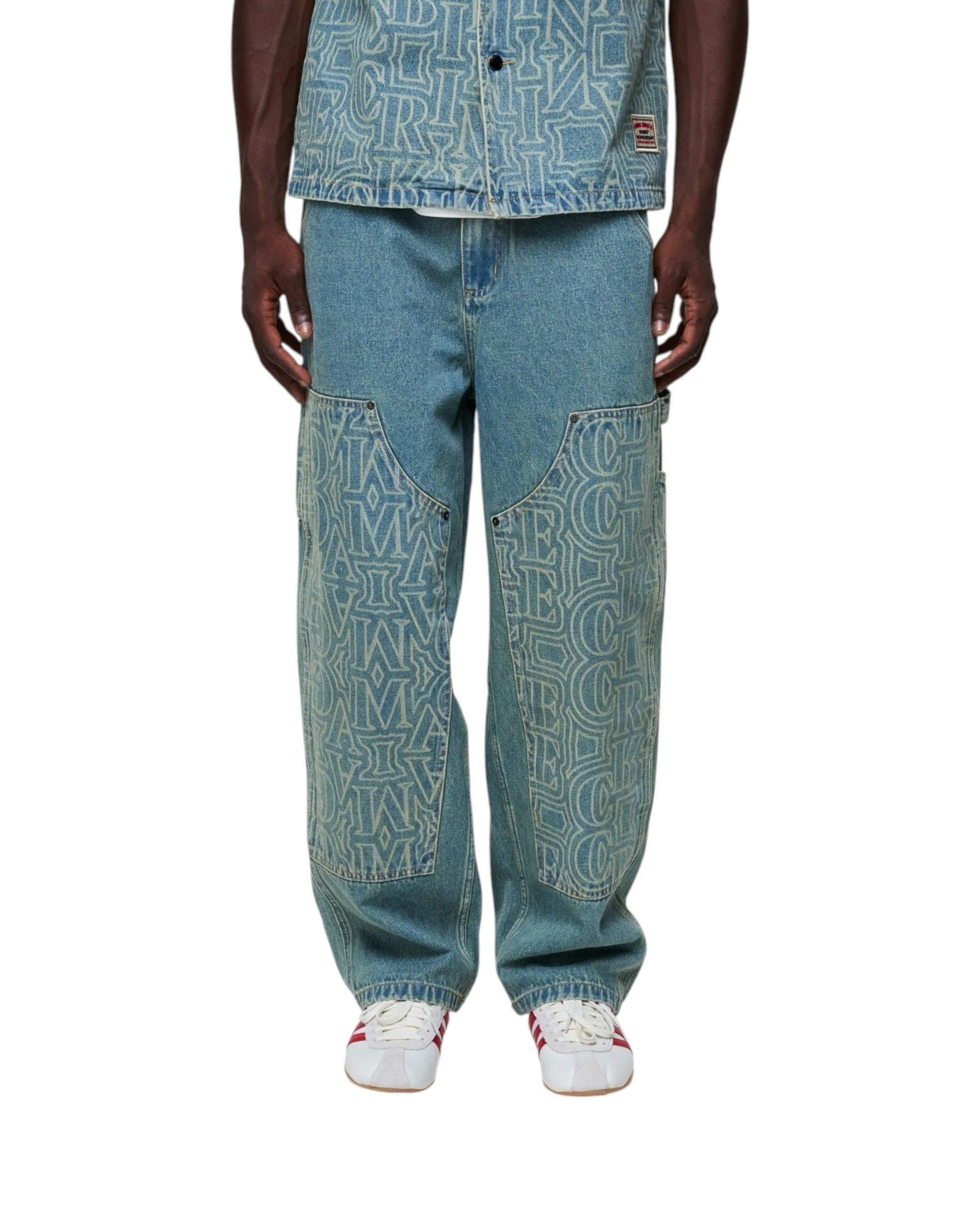 BERKELEY MONOGRAM DENIM JEANS - Image 2