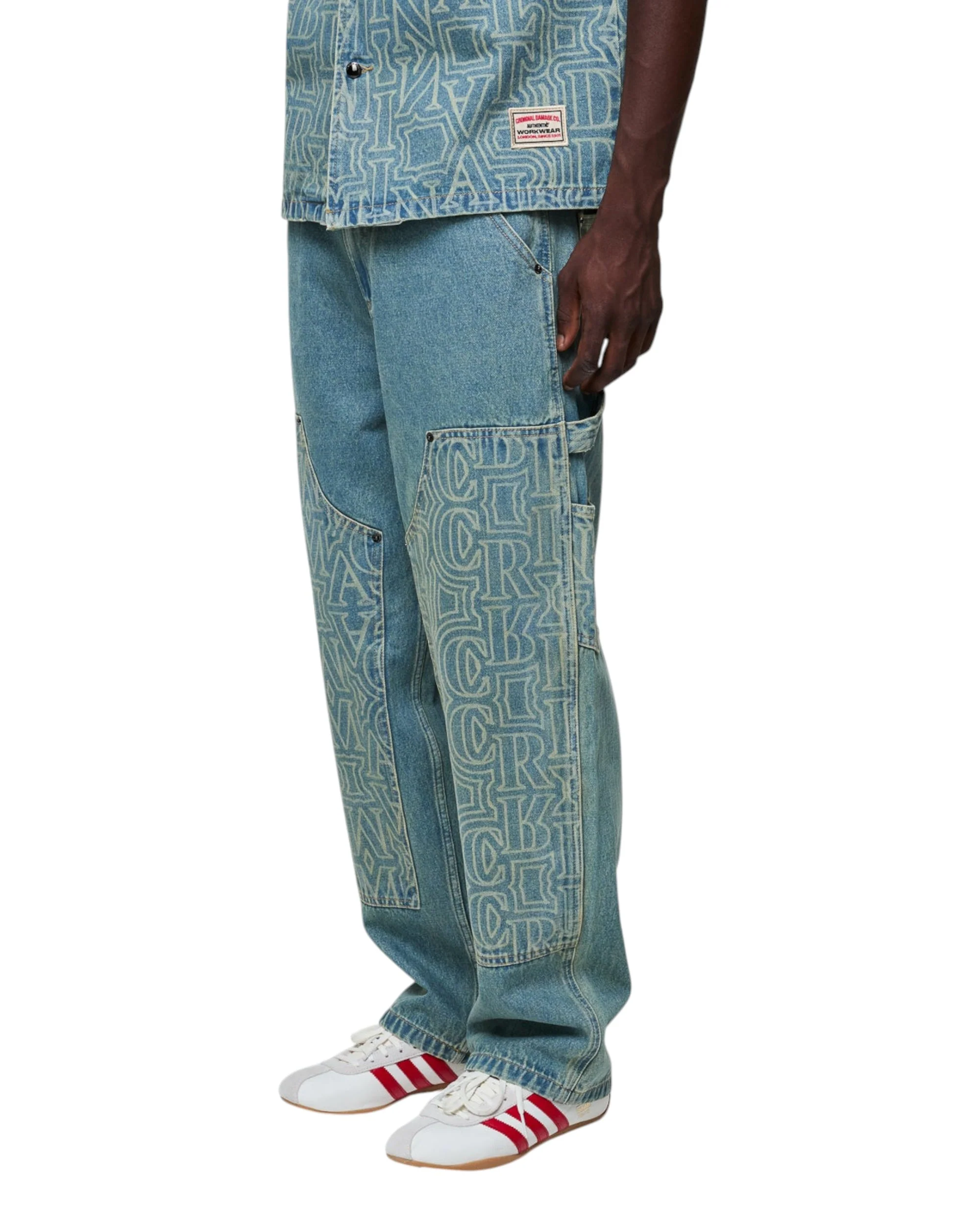 BERKELEY MONOGRAM DENIM JEANS - Image 5