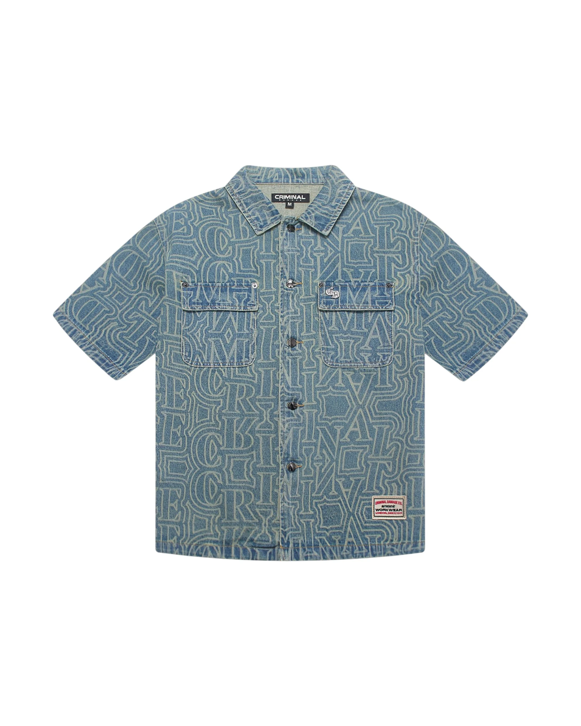 BERKELEY MONOGRAM DENIM SHIRT