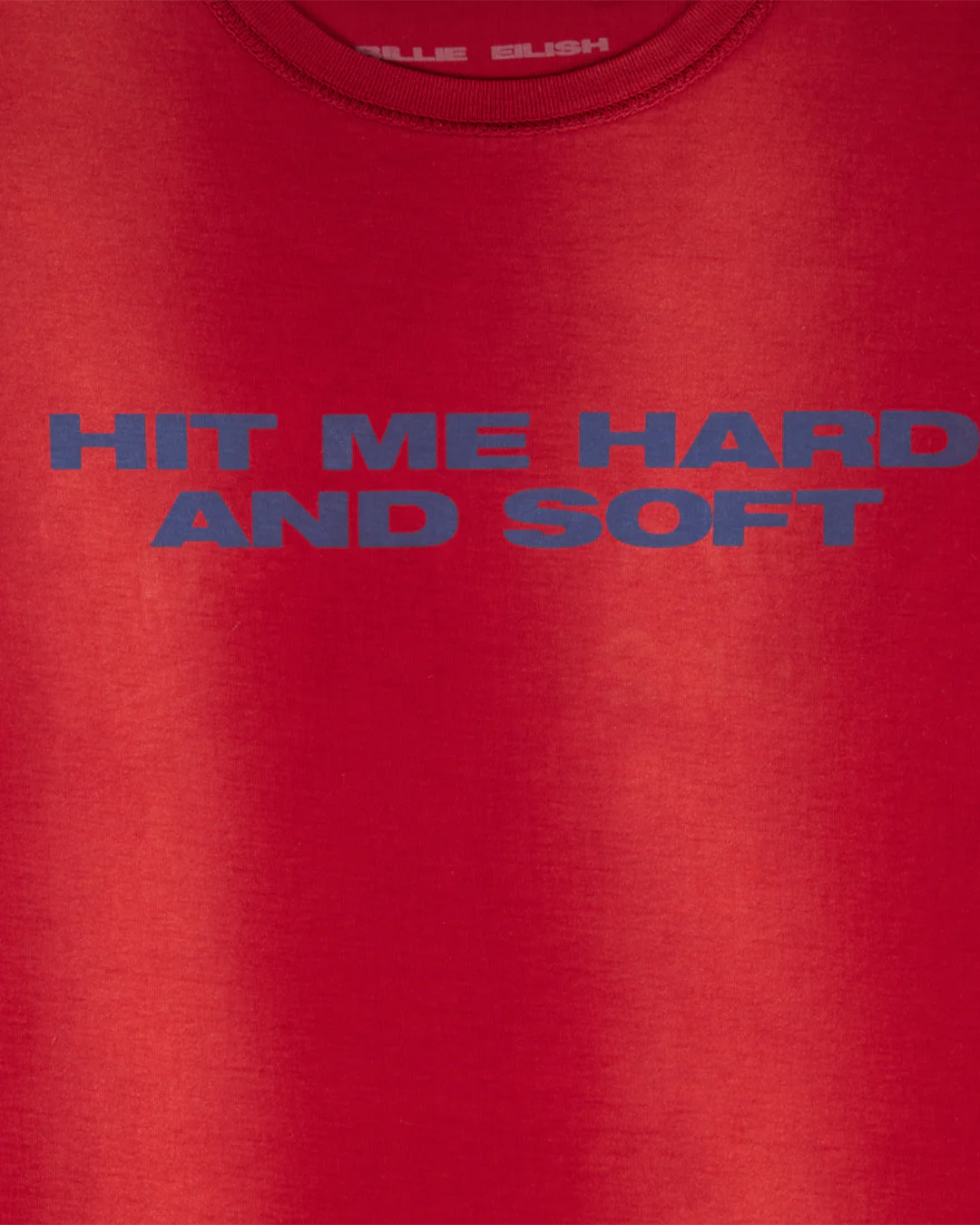 Billie x Iris Alonzo Hit Me Hard And Soft Upcycled Red Tee - Image 3