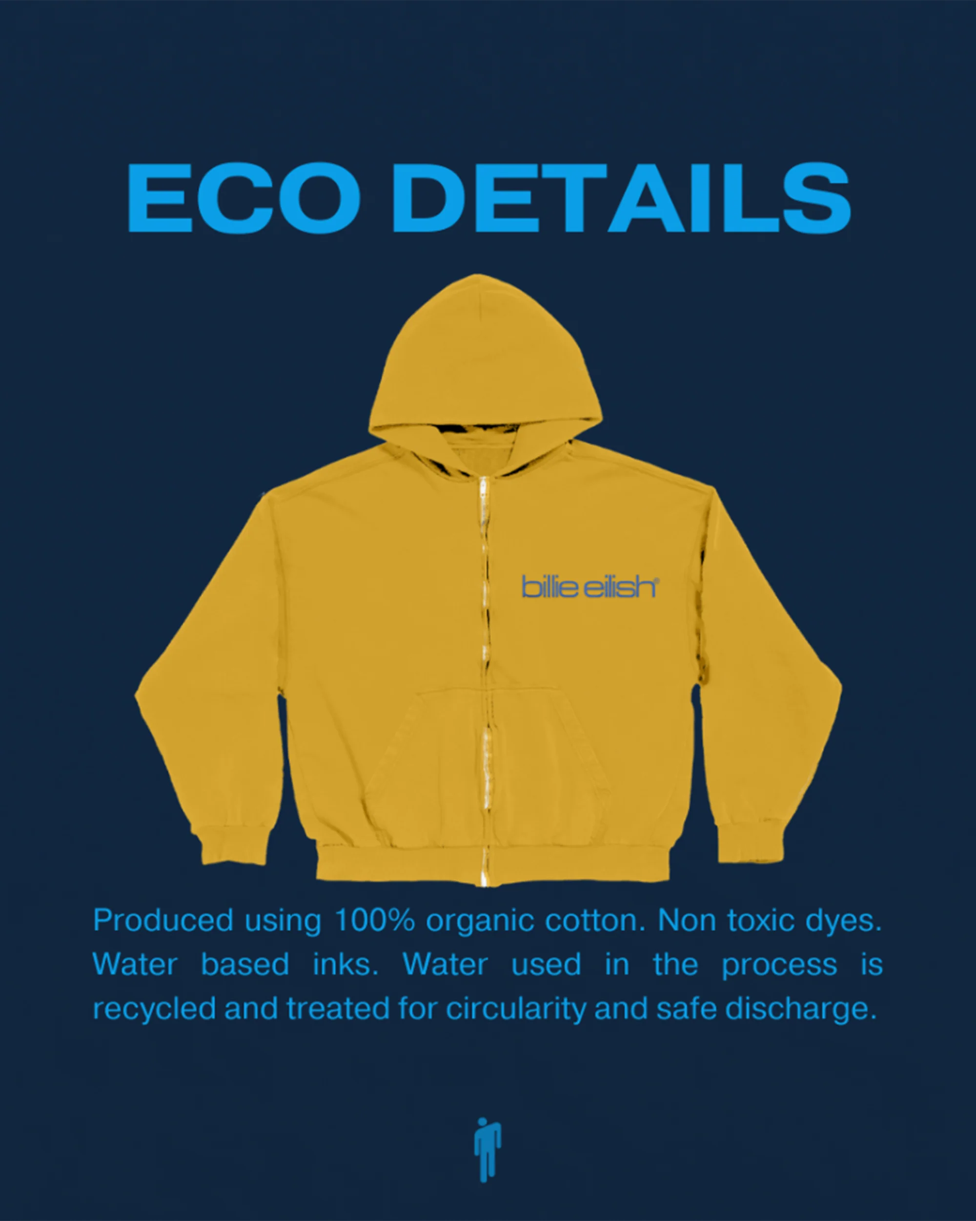 Billie Yellow Tour Zip Hoodie - Image 5