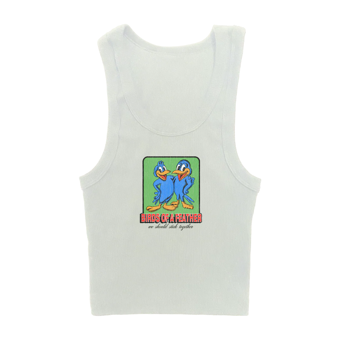 BIRDS OF A FEATHER WHITE TANK - Image 2