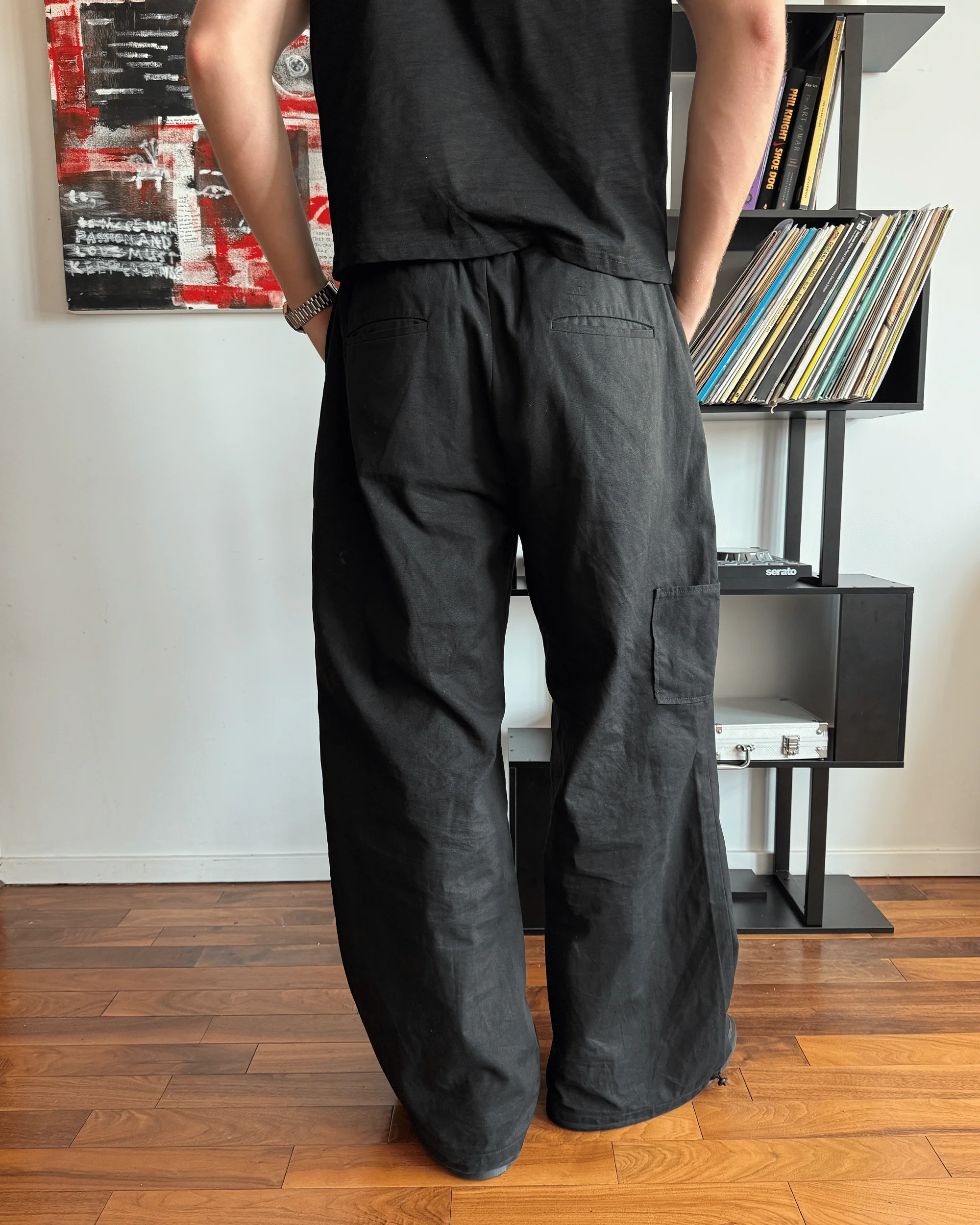 Black Canvas Pants - Image 5