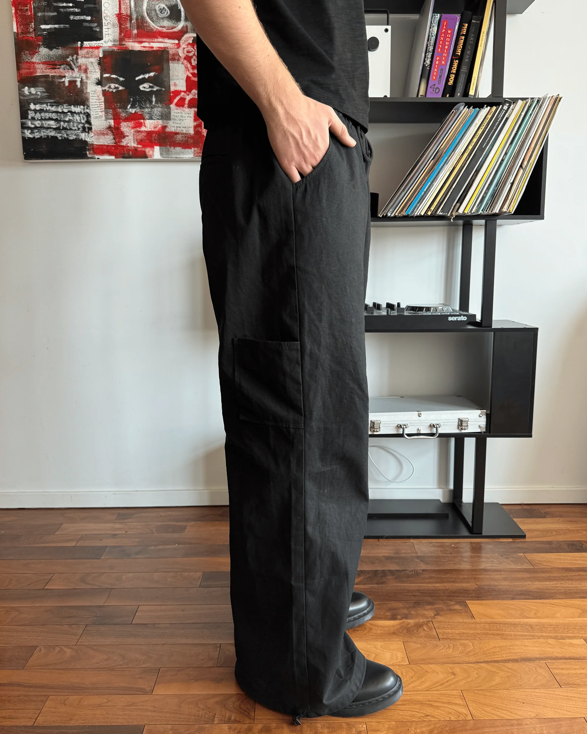Black Canvas Pants - Image 6
