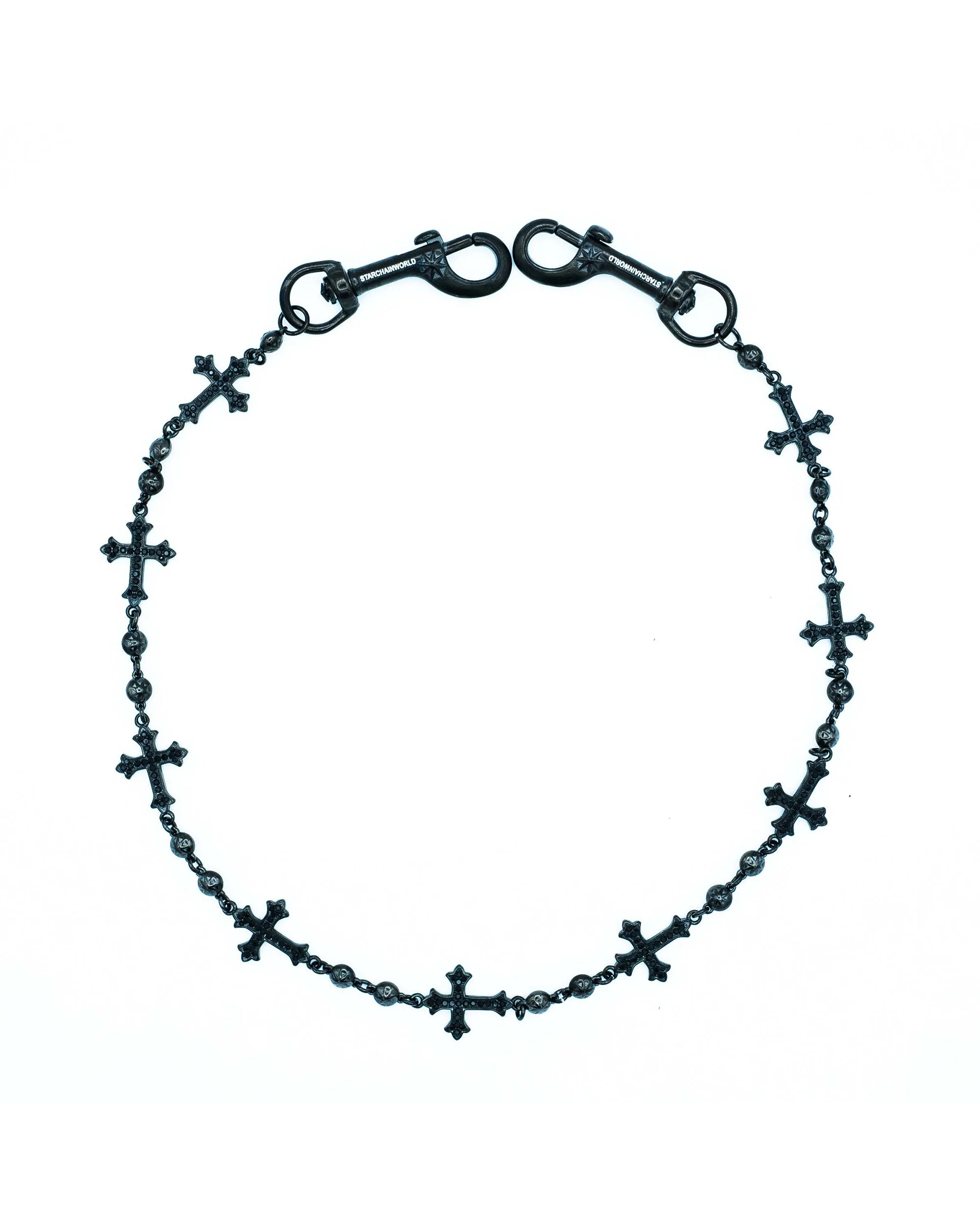 Black Crosses Wallet Chain - Image 2